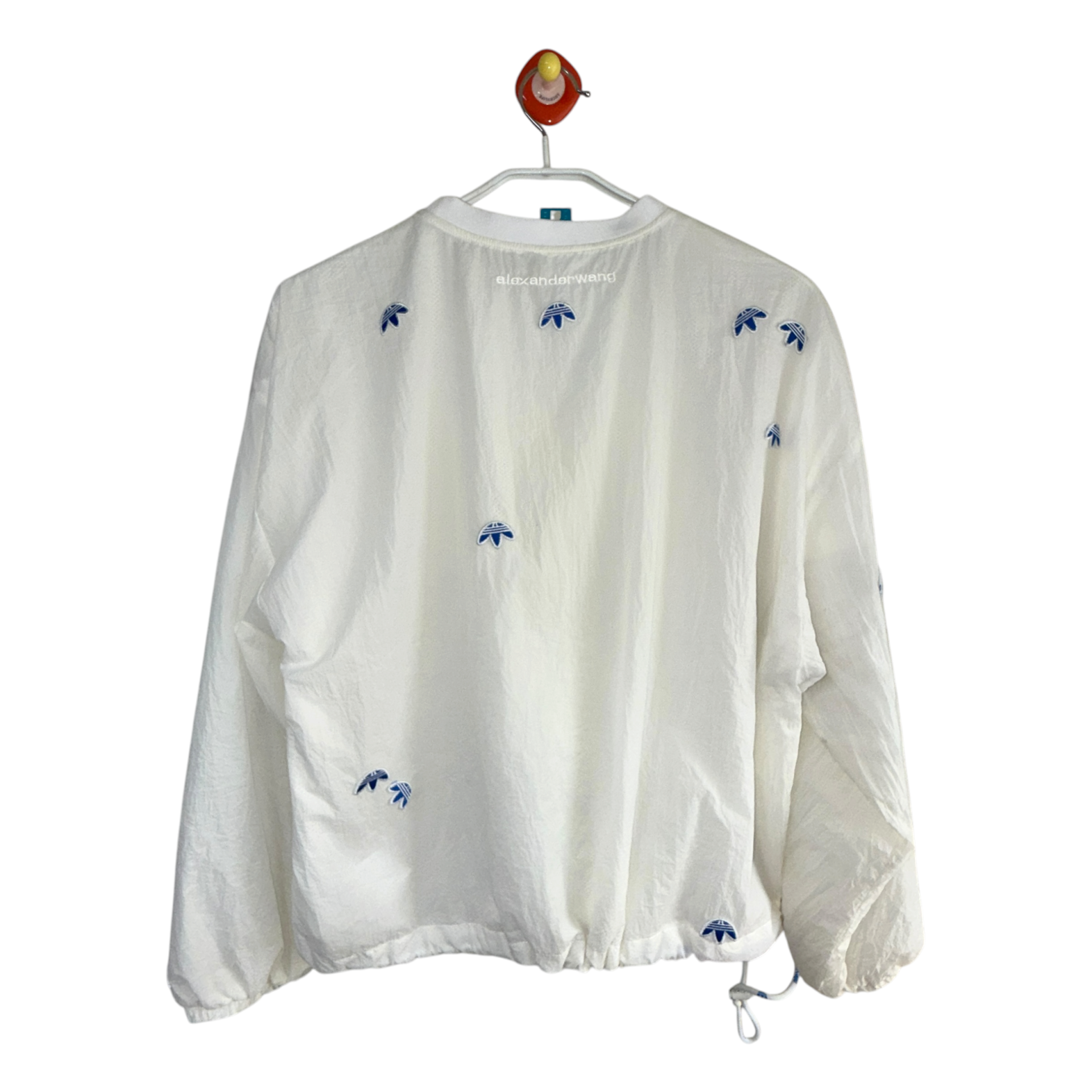 [Adidas x Alexander Wang] Vintage White Windbreaker Jacket (M)