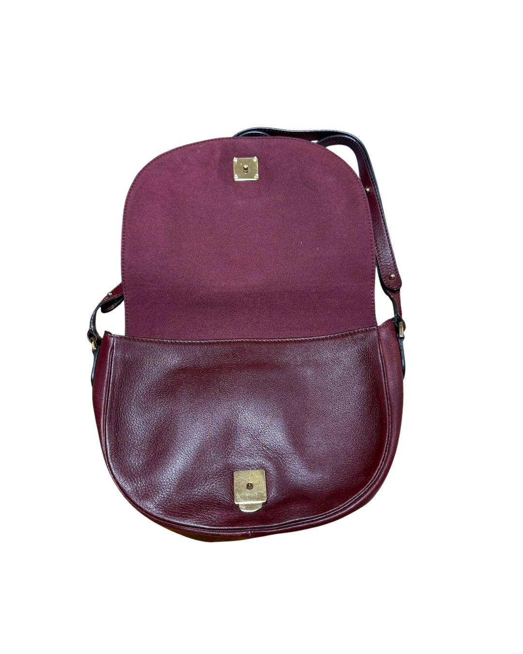 [Mulberry] Leather Saddle Crossbody Shoulder Bag