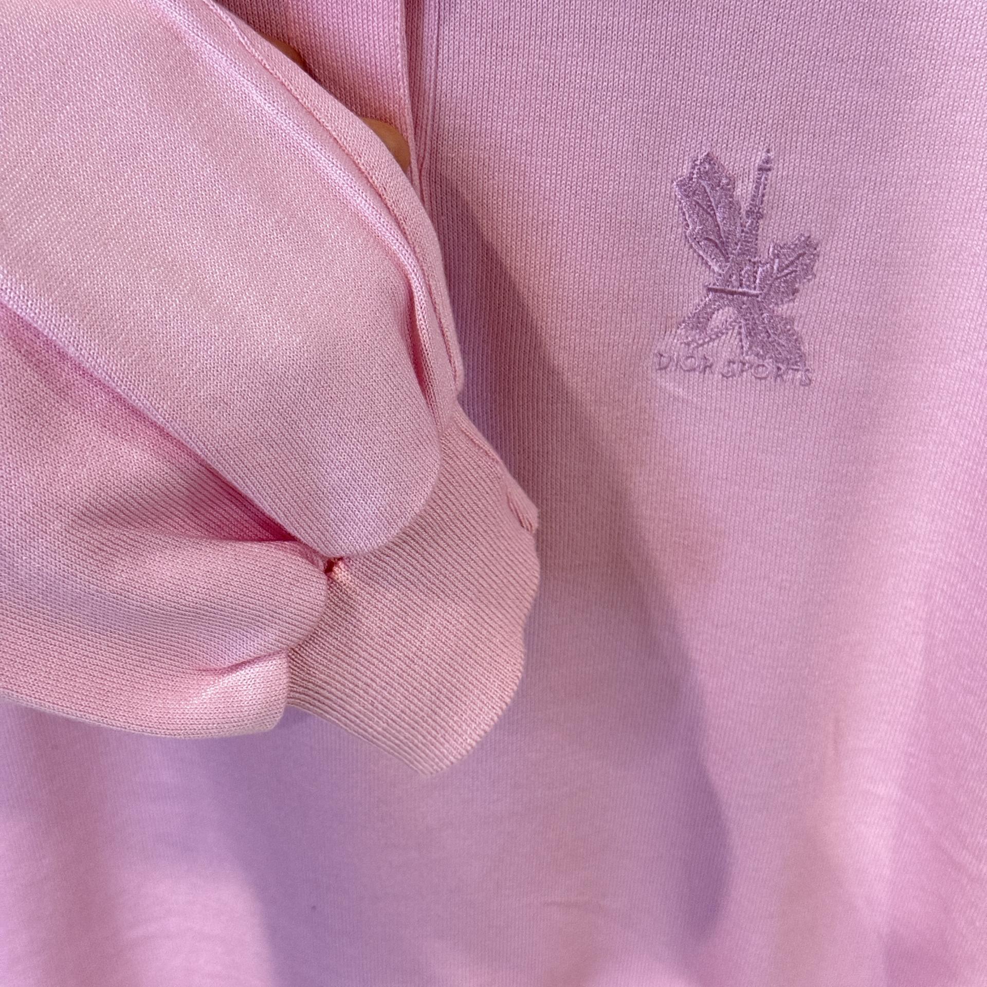 [Christian Dior SPORTS] Vintage Eiffel Tower Logo Pink Polo