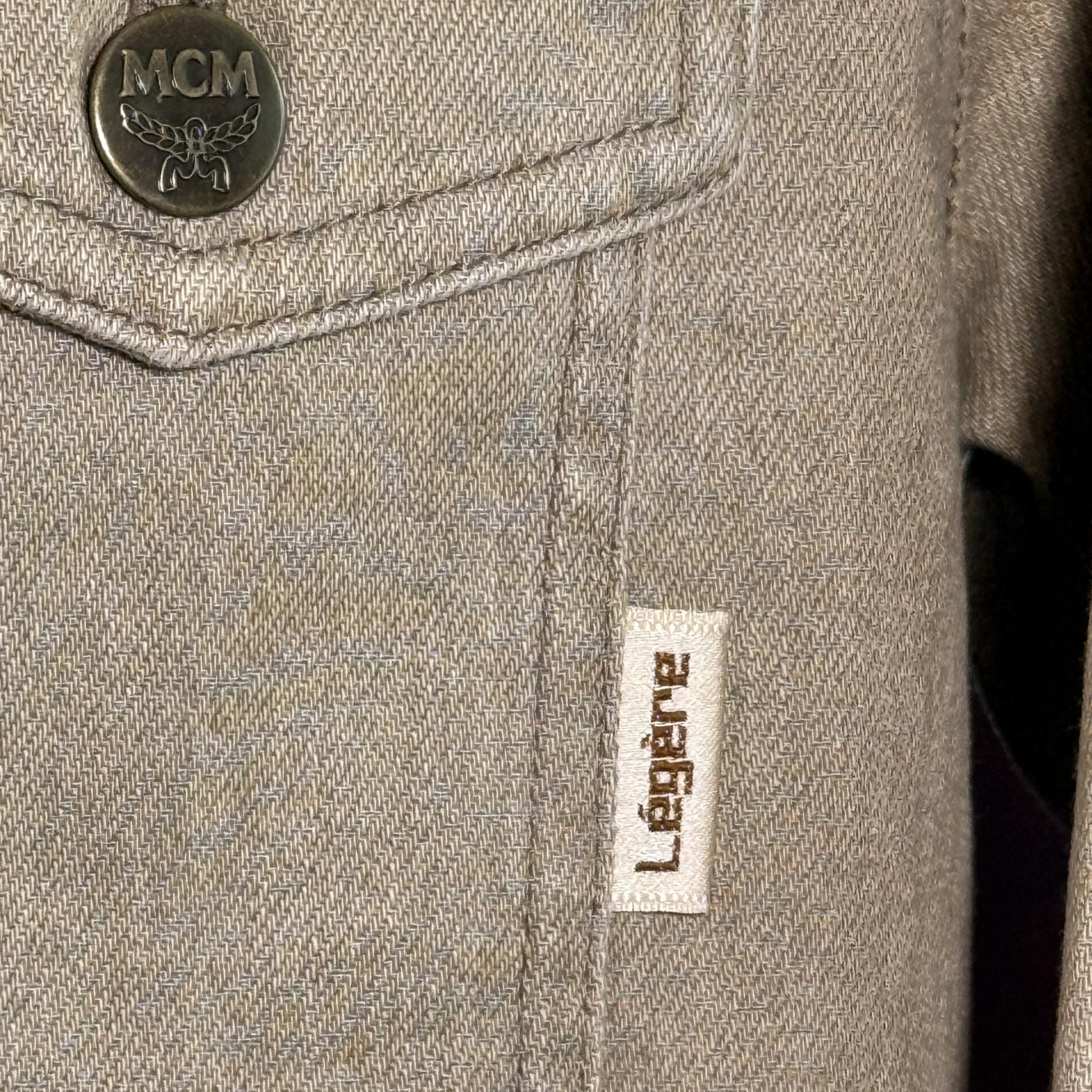 [MCM Légère] 90s Vintage Beige Cotton Denim Jacket