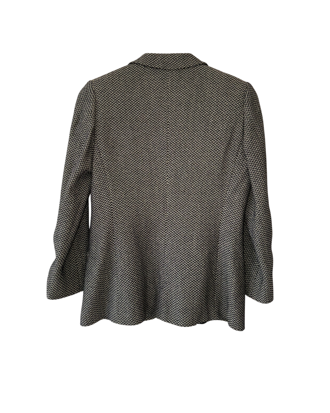 [MaxMara] Vintage Herringbone Wool Tailored Blazer Jacket