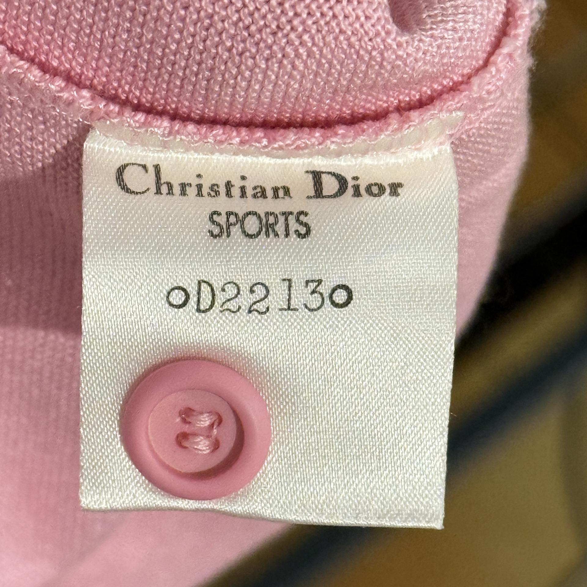 [Christian Dior SPORTS] Vintage Eiffel Tower Logo Pink Polo