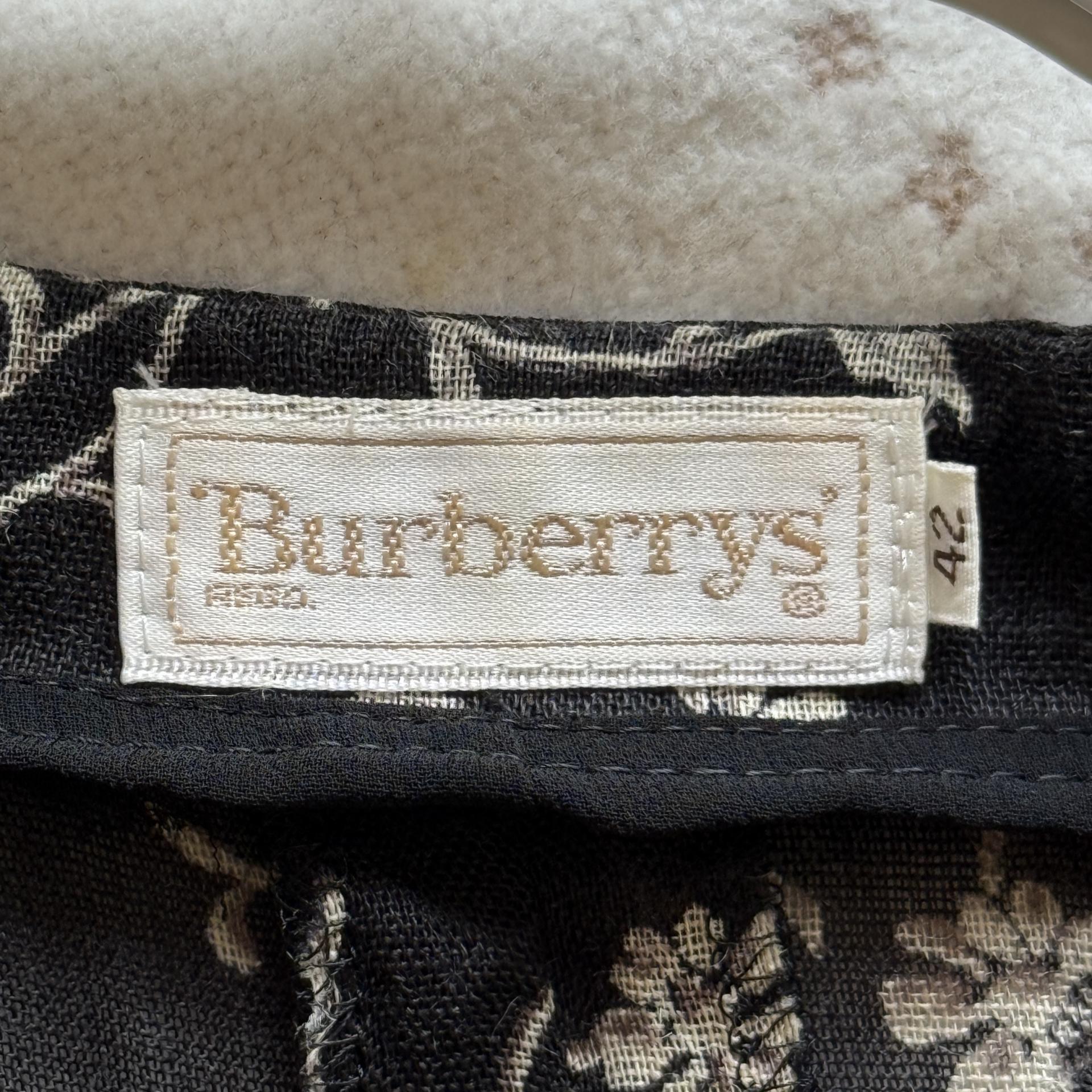 [Burberrys] 90s Floral Sheer Dress
