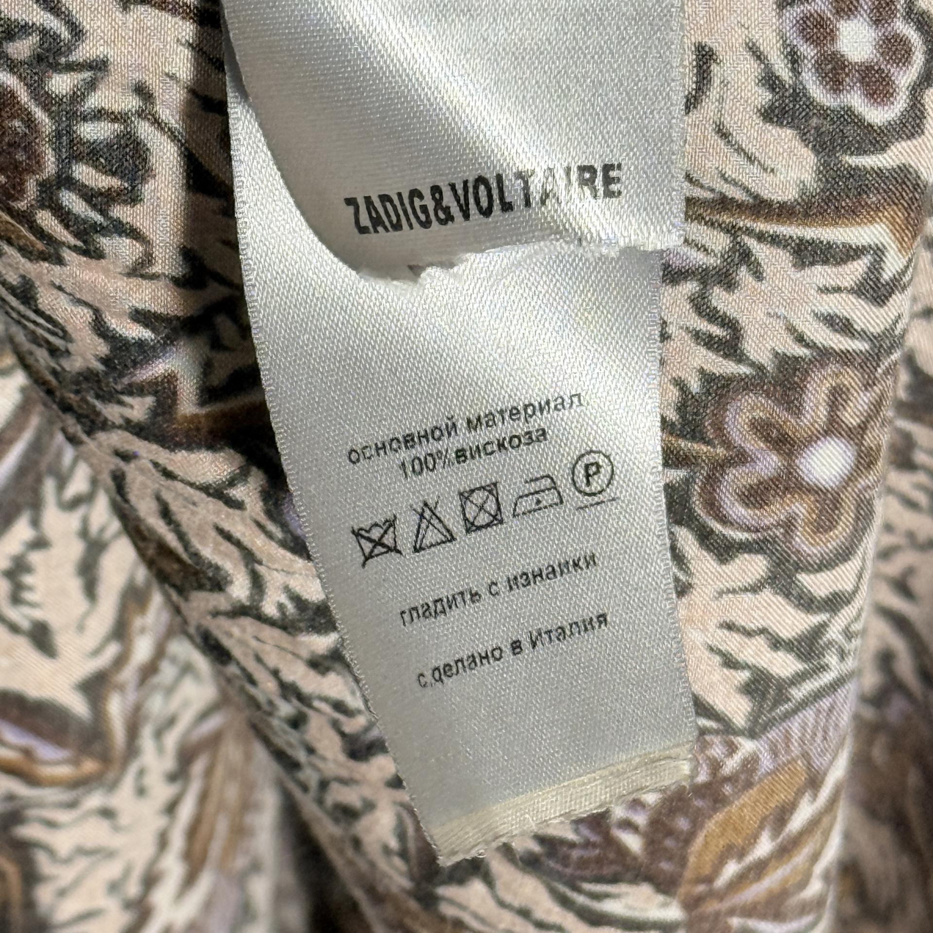 [Zadig & Voltaire] Paisley Pattern Asymmetric Long Dress