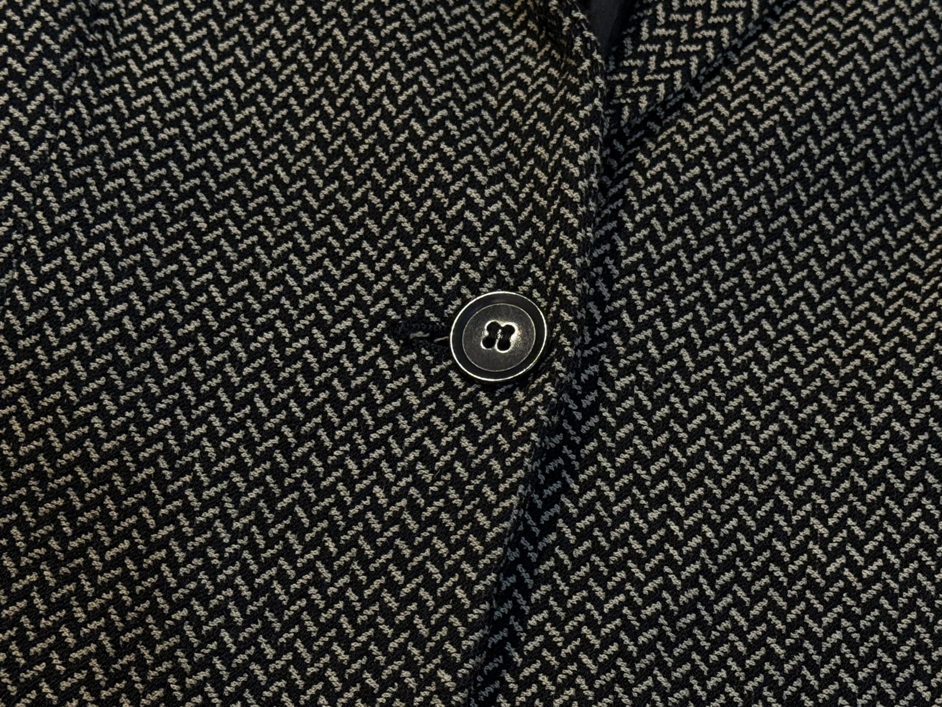 [MaxMara] Vintage Herringbone Wool Tailored Blazer Jacket