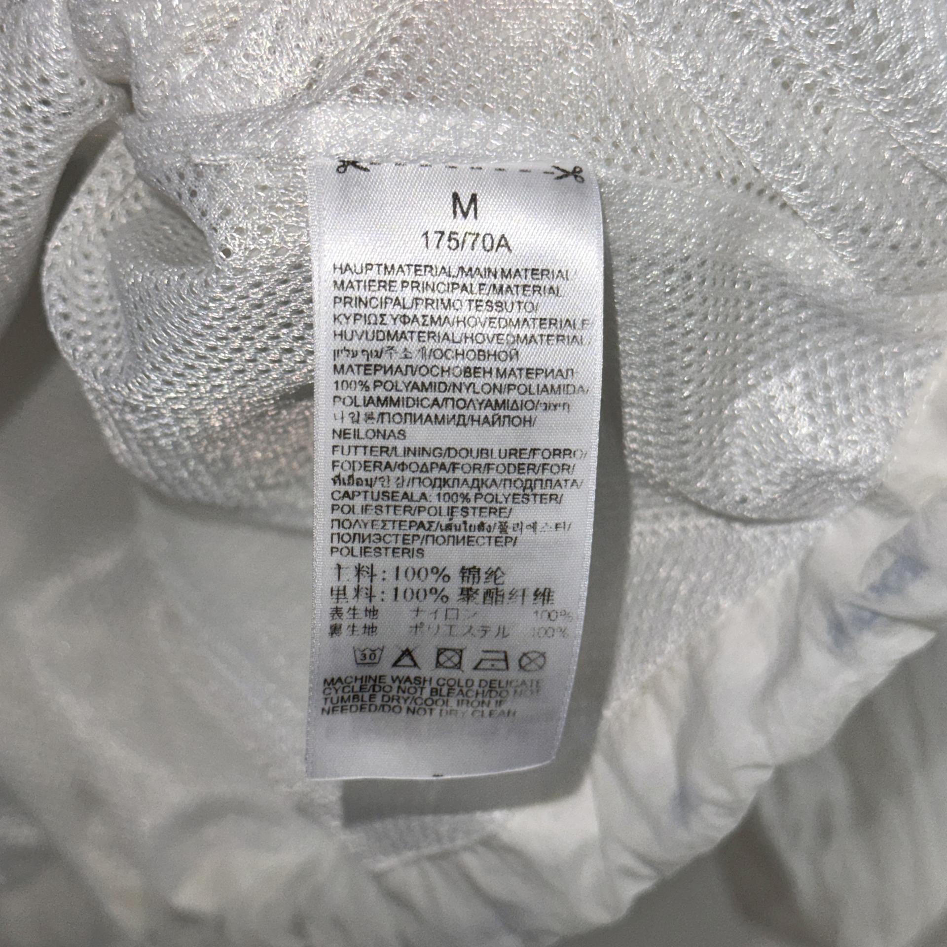 [Adidas x Alexander Wang] Vintage White Windbreaker Jacket (M)