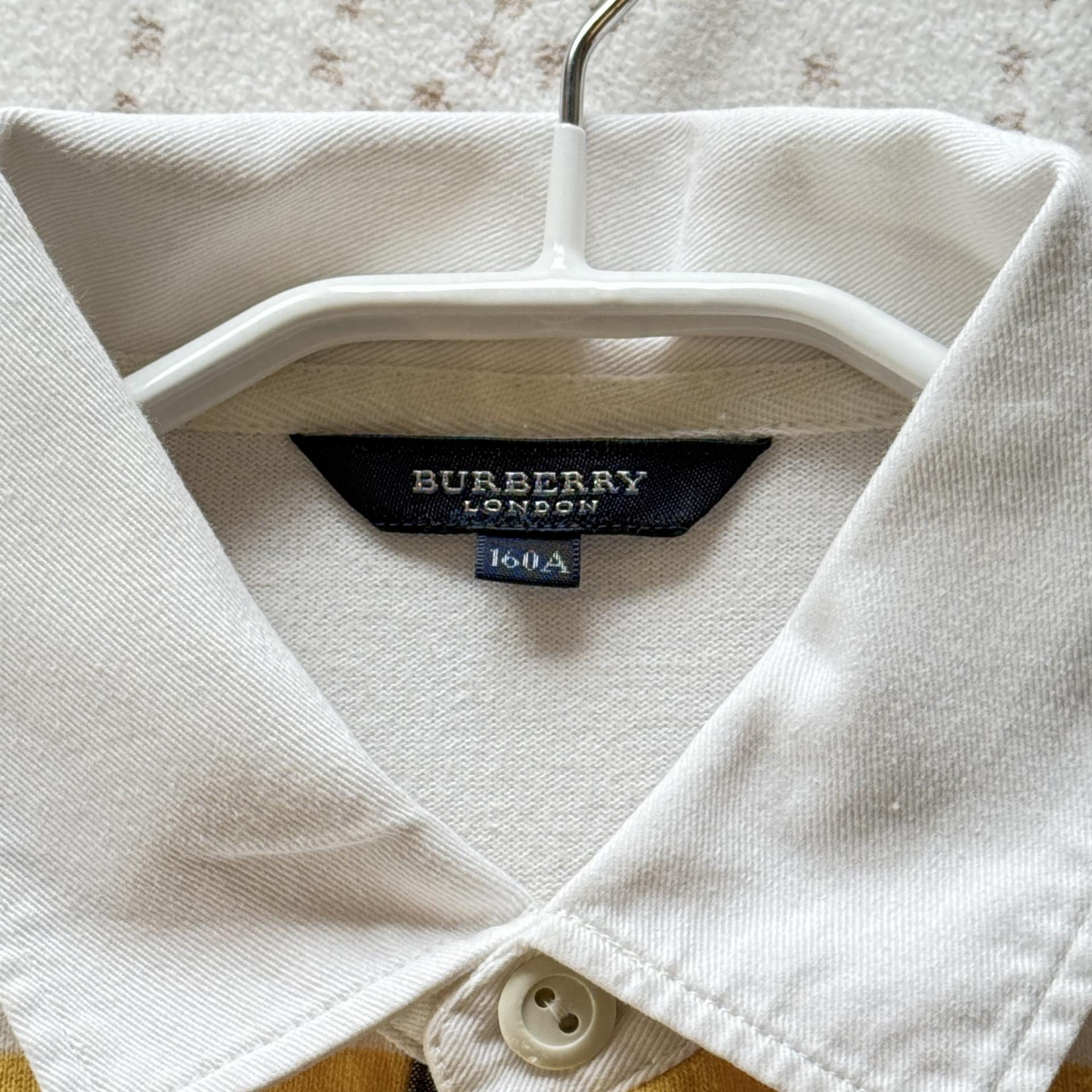 [BURBERRY LONDON] Yellow Stripe Rugby Shirt