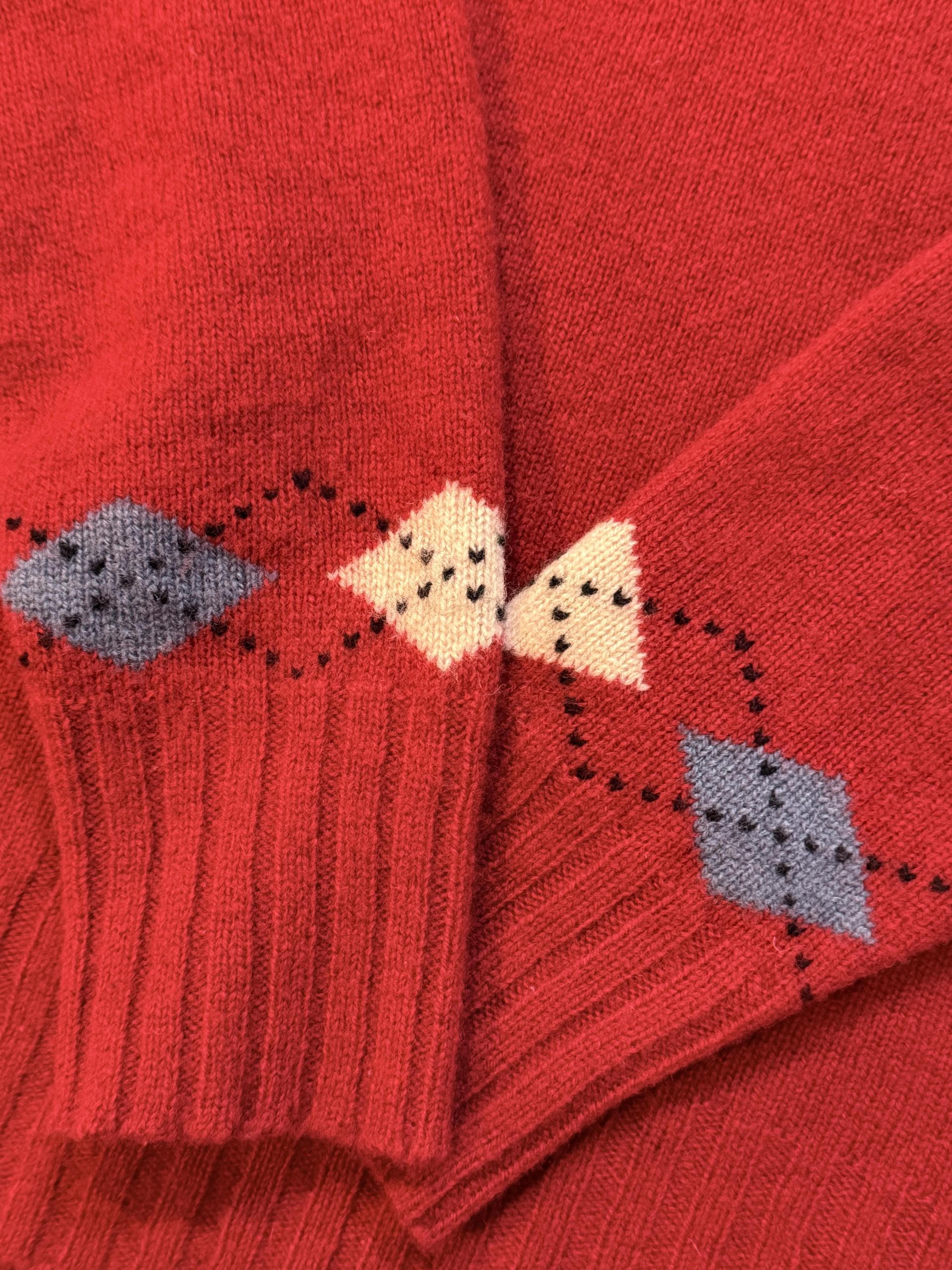 McGregor 90s Argyle Pure Wool Knit