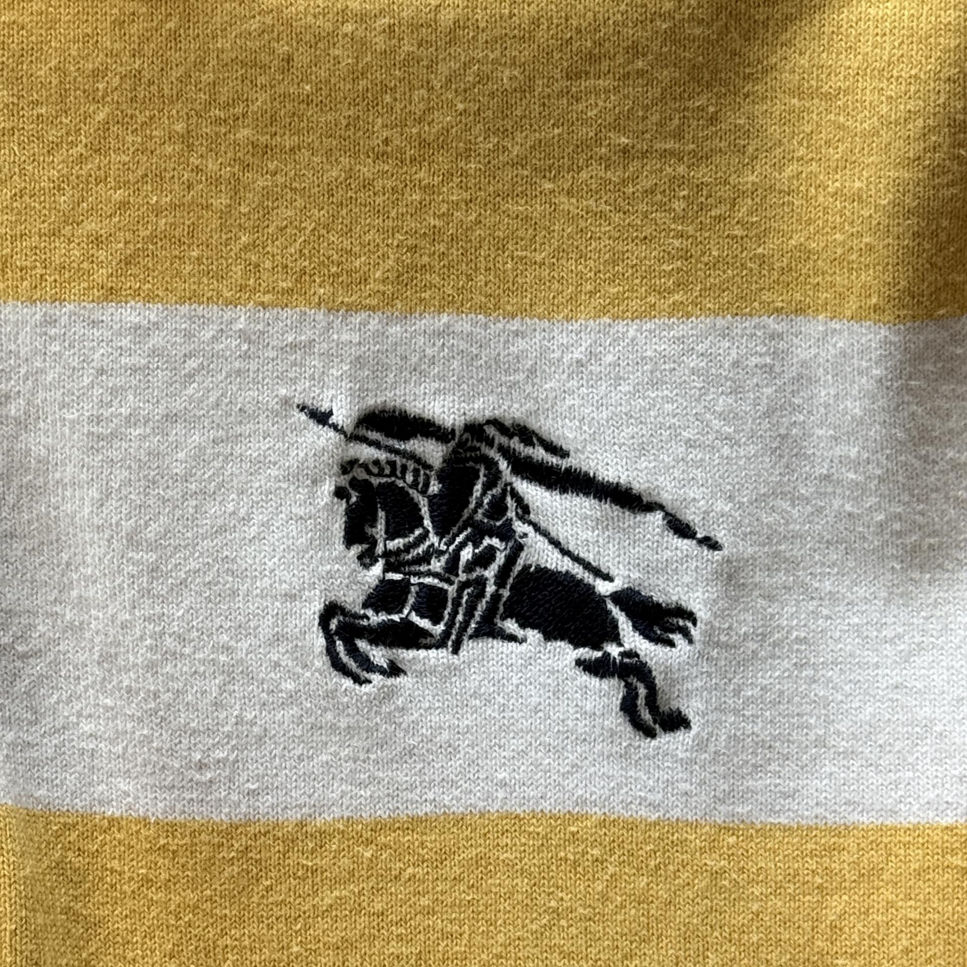 [BURBERRY LONDON] Yellow Stripe Rugby Shirt
