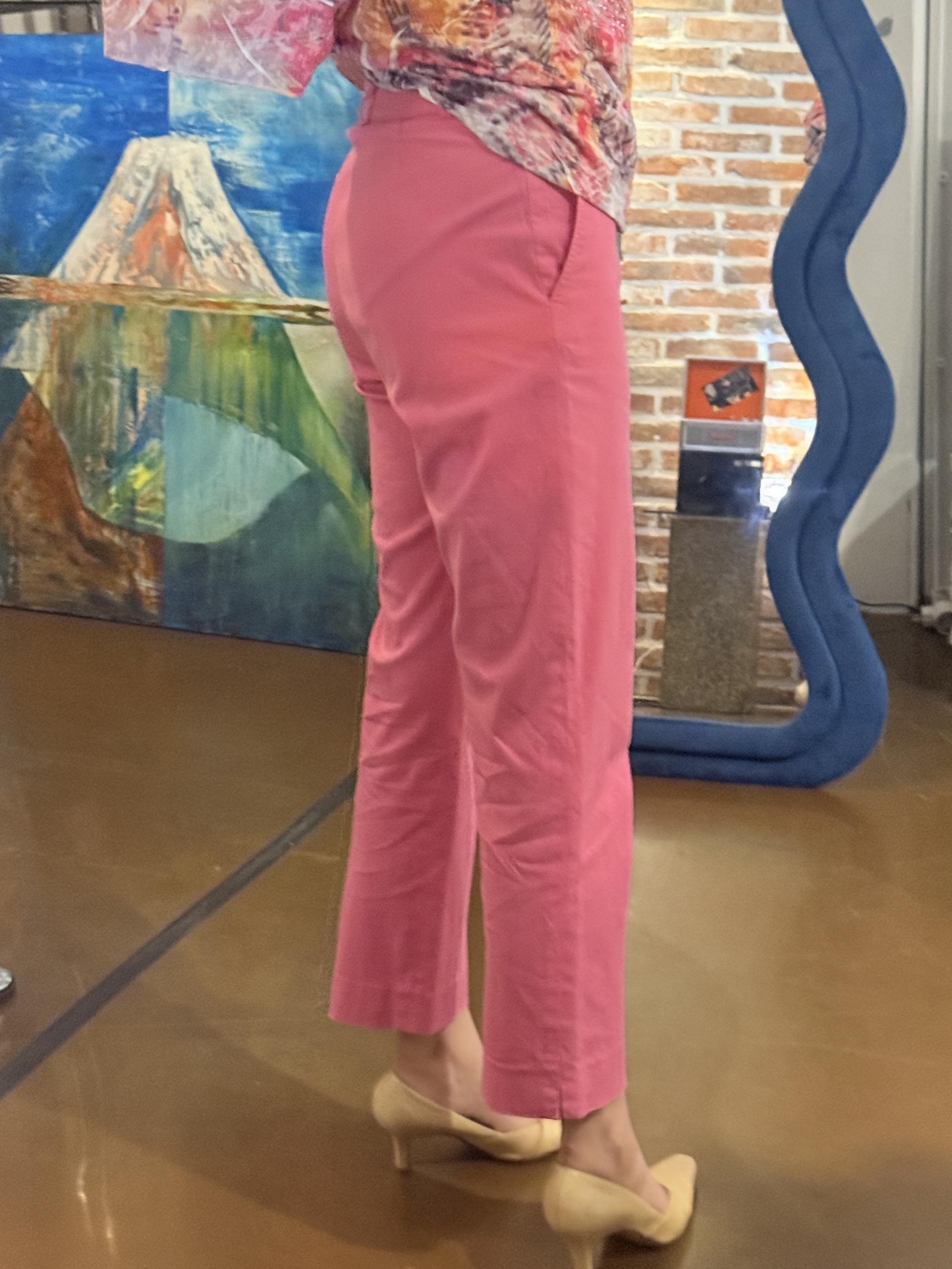 [Ralph Lauren Golf] Pink Cotton Blend Straight Trousers