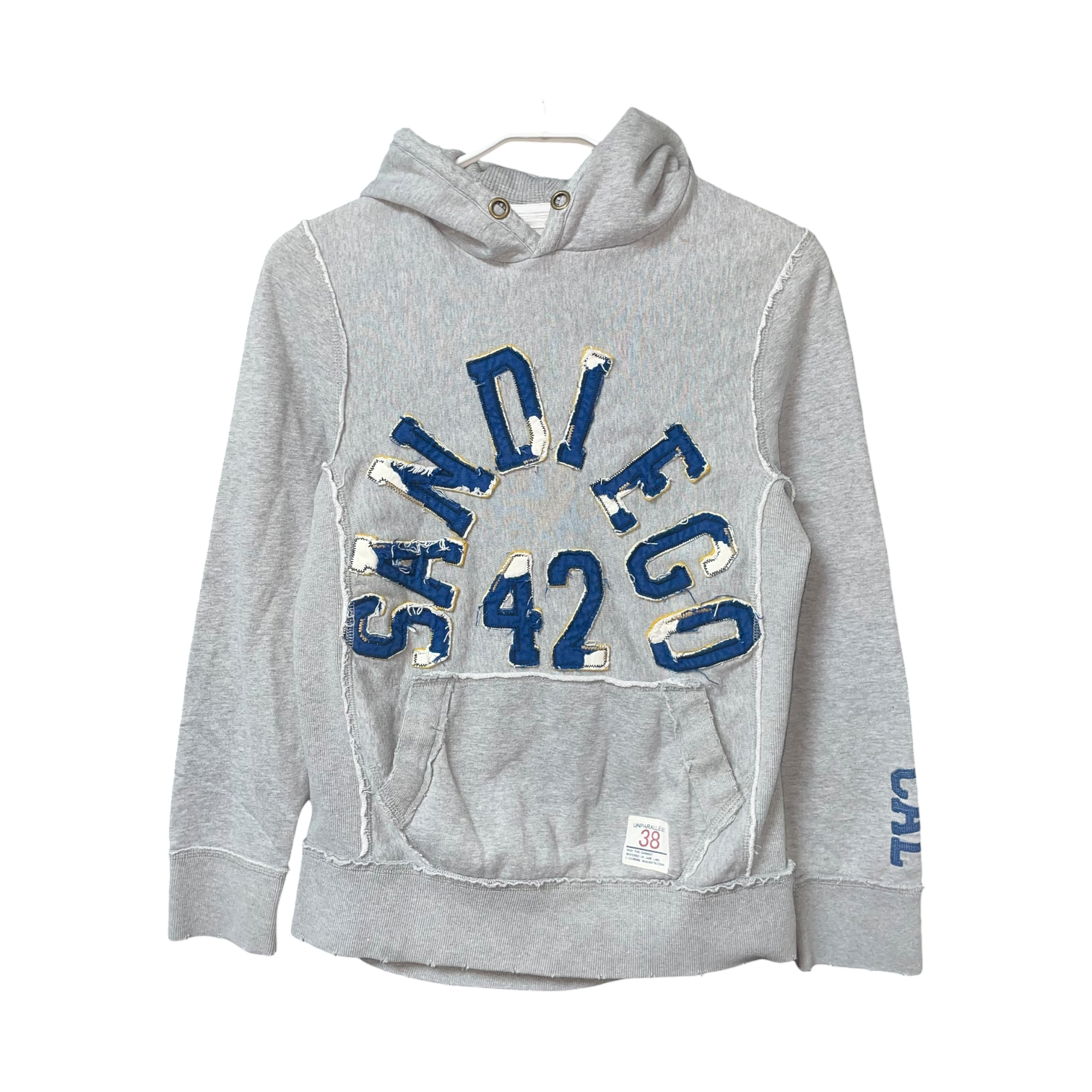[S.Train Pat Push] Vintage San Diego 42 Finest Patch Hoodie Sweatshirt