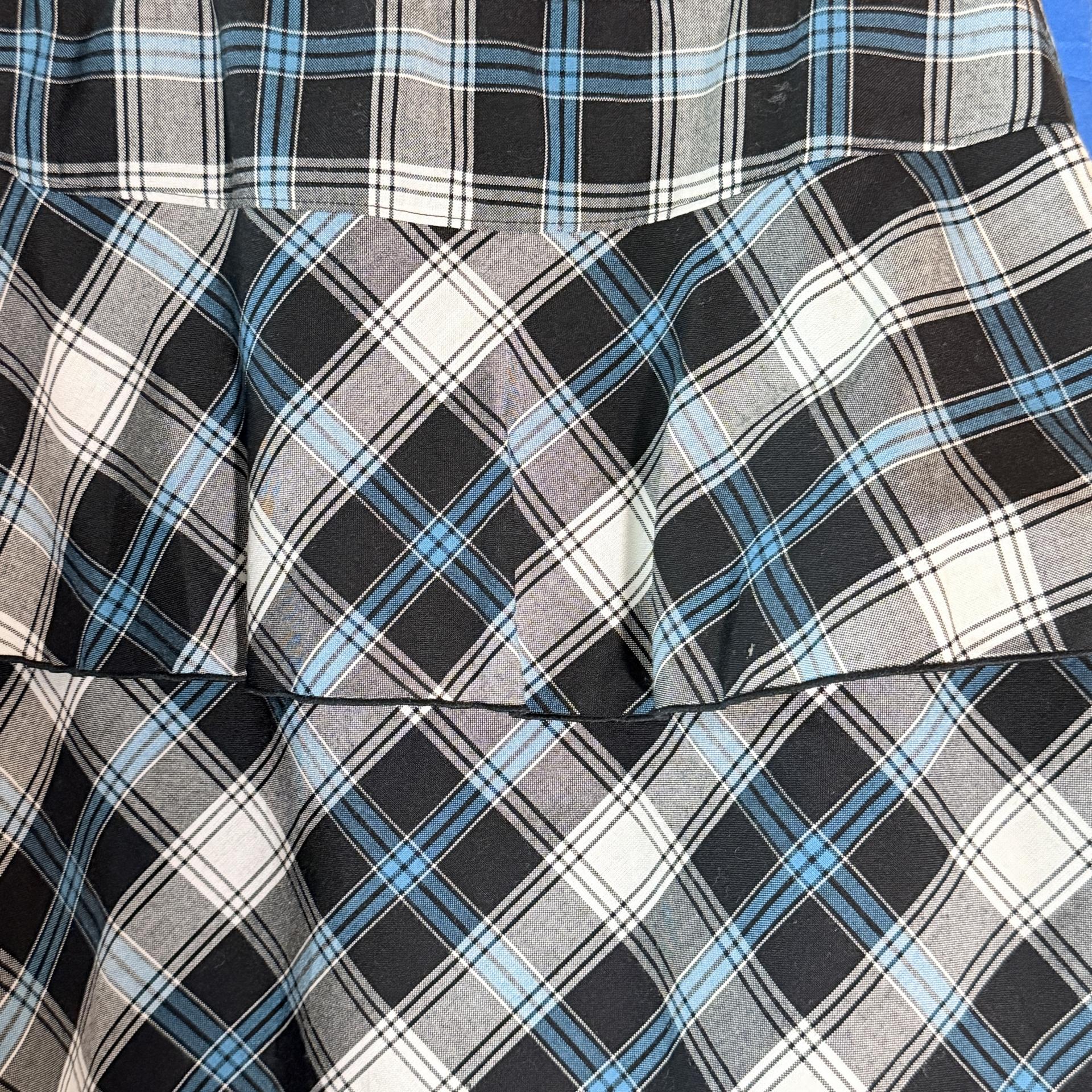 [hiromichi nakano] Check Tiered Layered Mini Skirt