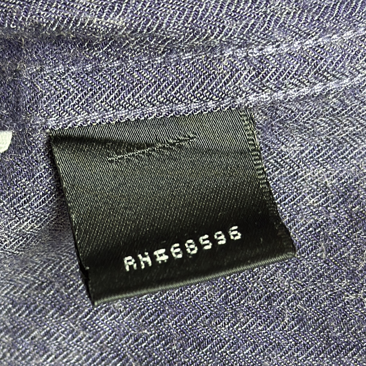 [GUCCI] Herringbone Flannel Long Sleeve Shirt (Purple Navy)
