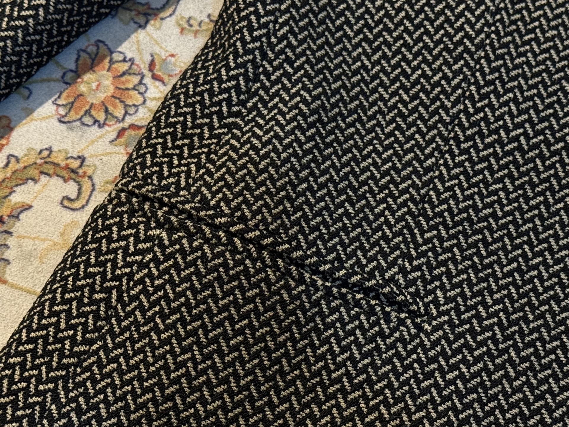 [MaxMara] Vintage Herringbone Wool Tailored Blazer Jacket