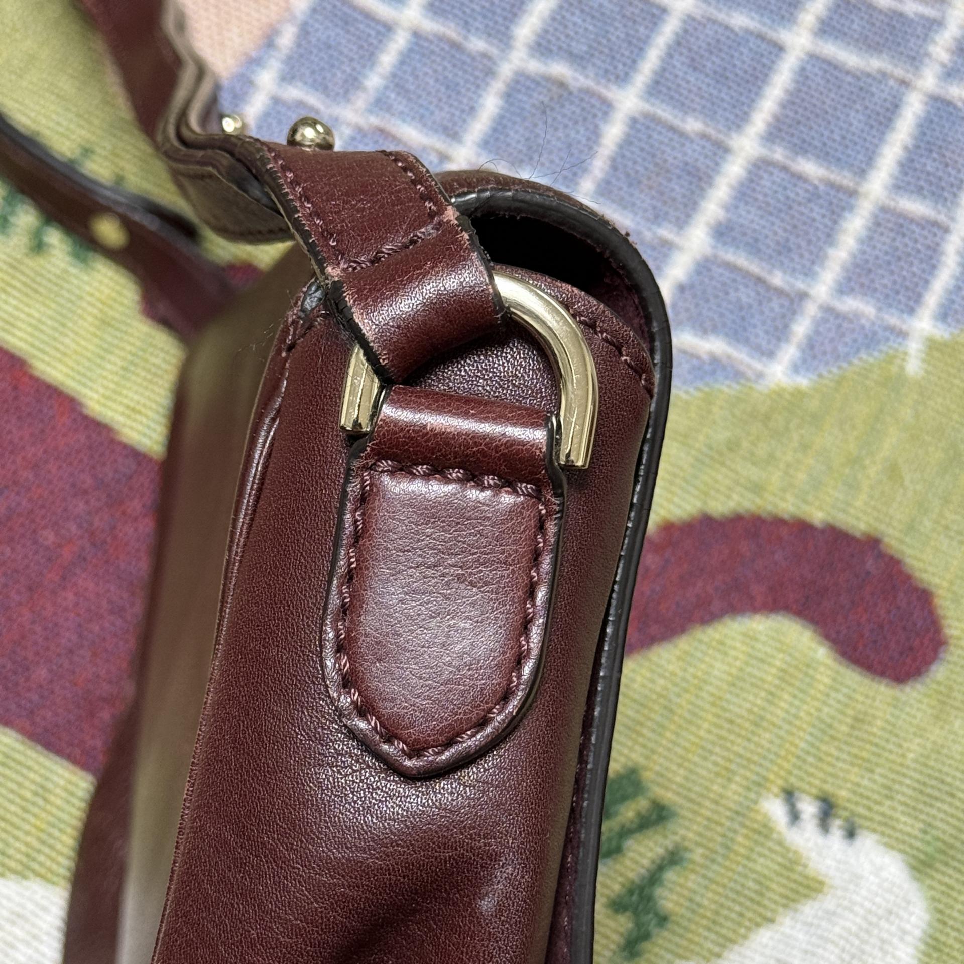 [Mulberry] Leather Saddle Crossbody Shoulder Bag