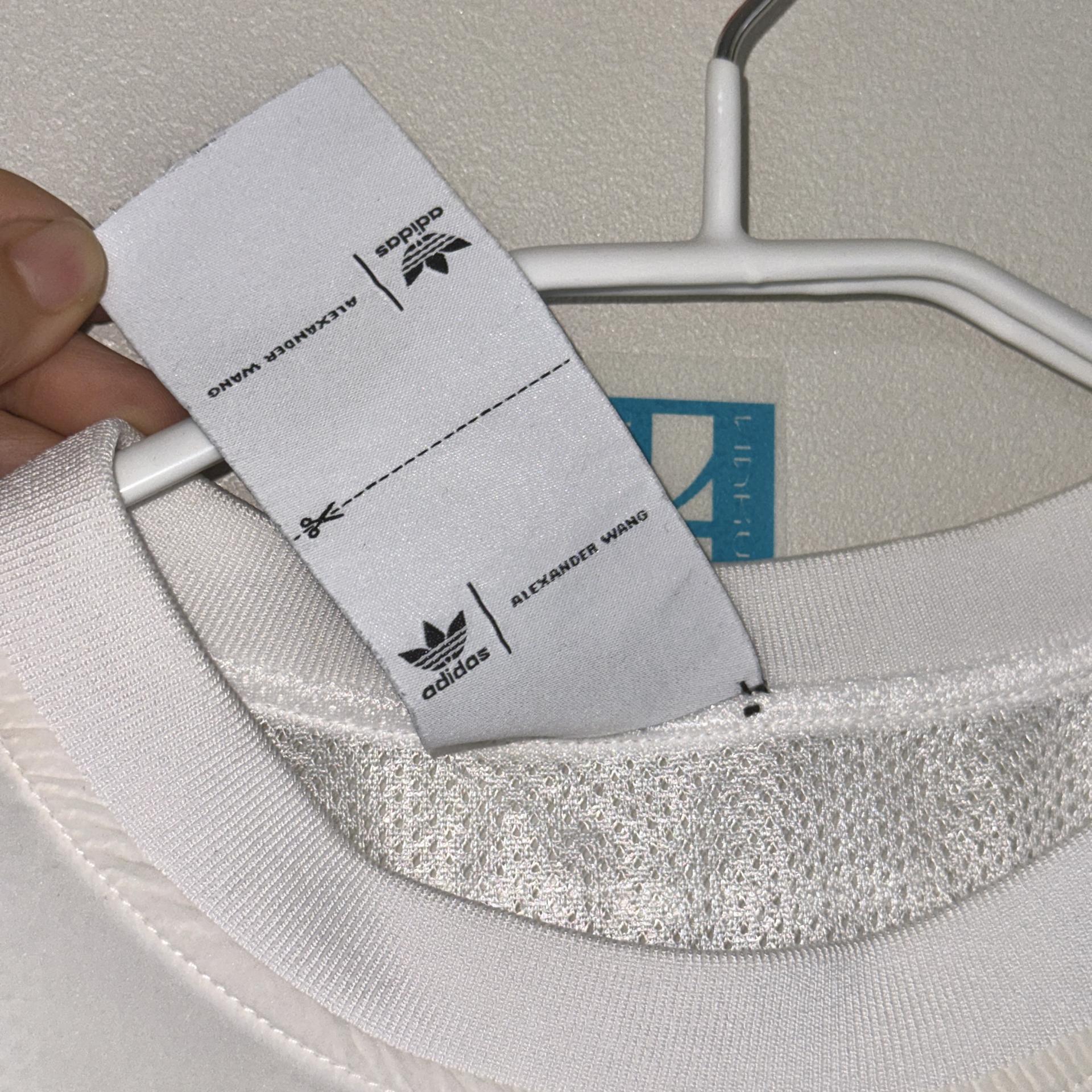 [Adidas x Alexander Wang] Vintage White Windbreaker Jacket (M)