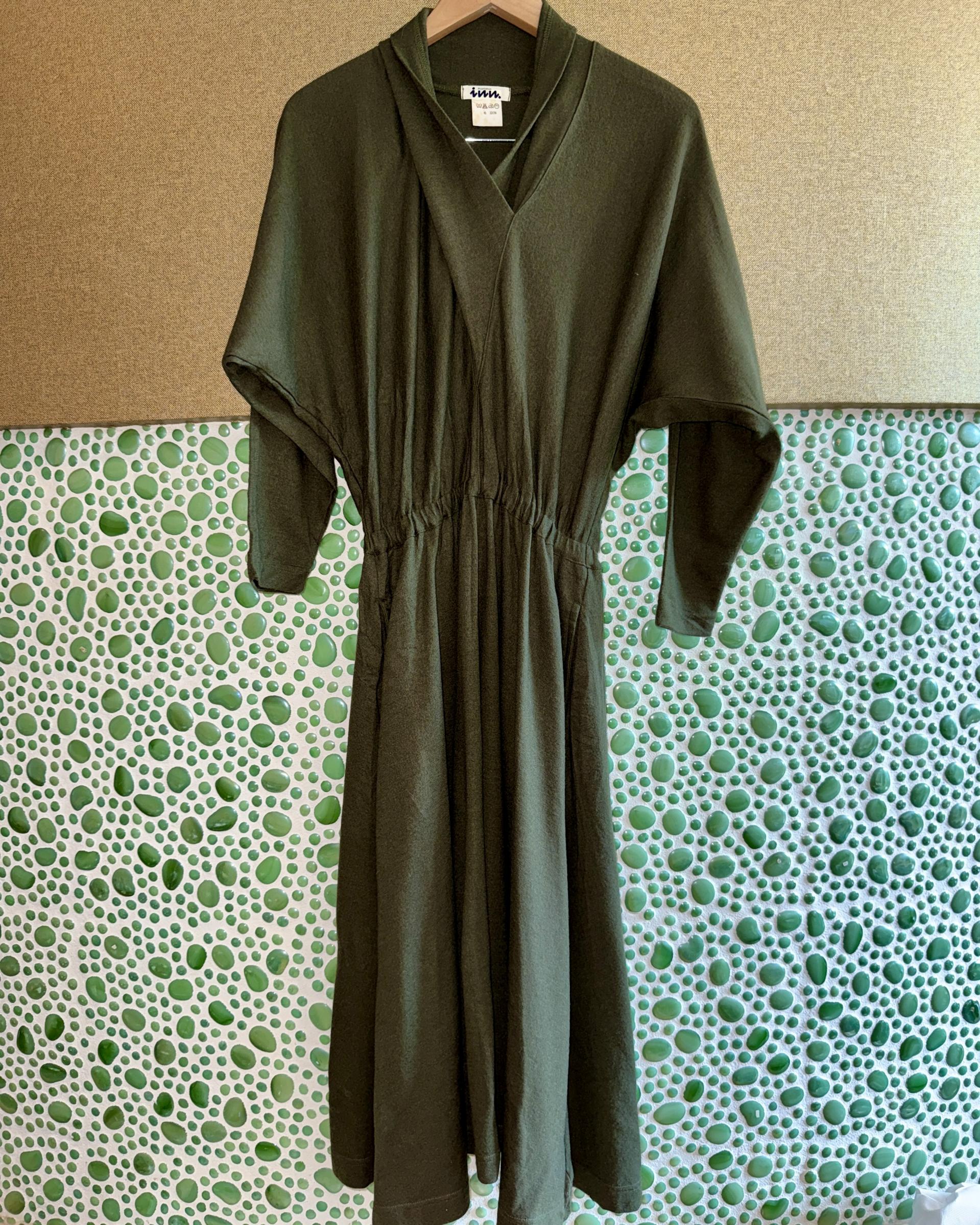 [Plantation ISSEY MIYAKE] Wool Banding Long Dress