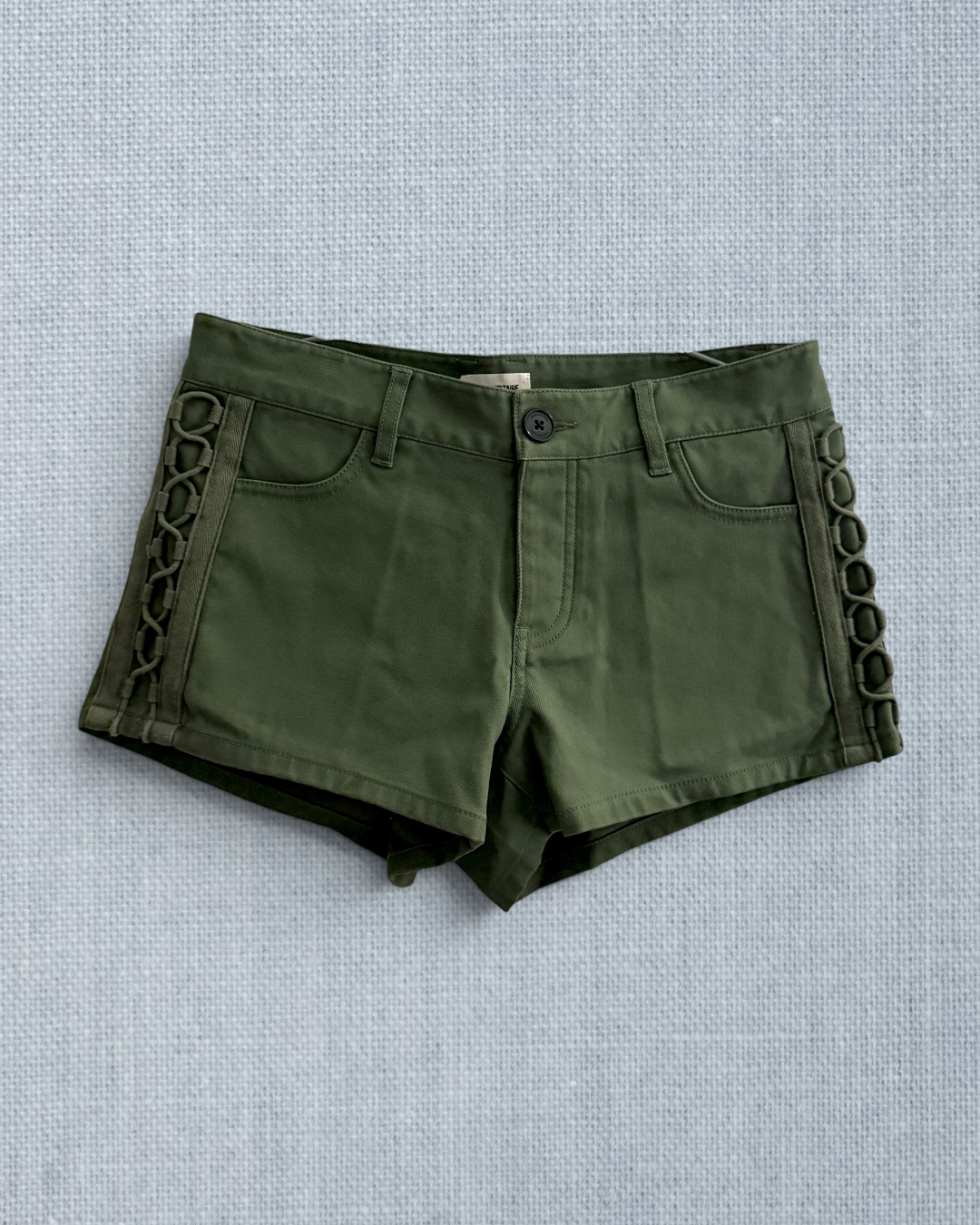[ZADIG & VOLTAIRE] SUZAN Lace-up Cotton Shorts