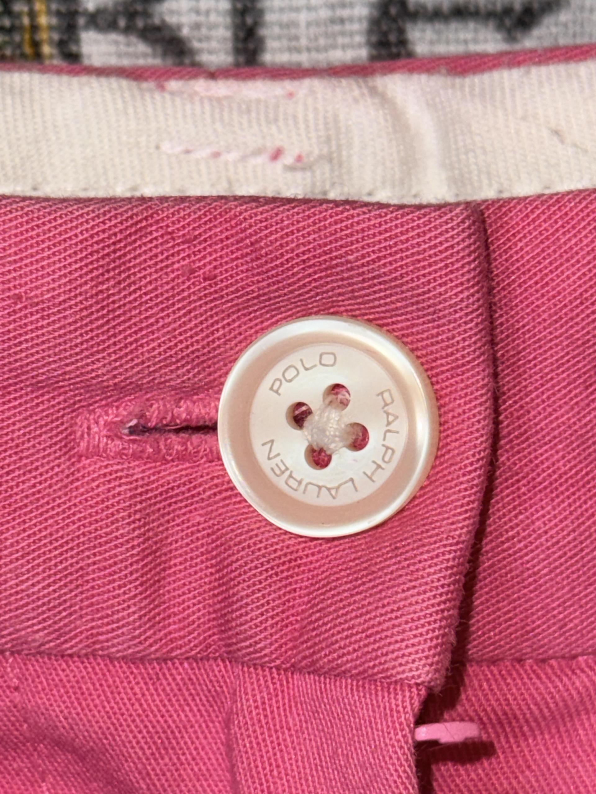 [Ralph Lauren Golf] Pink Cotton Blend Straight Trousers
