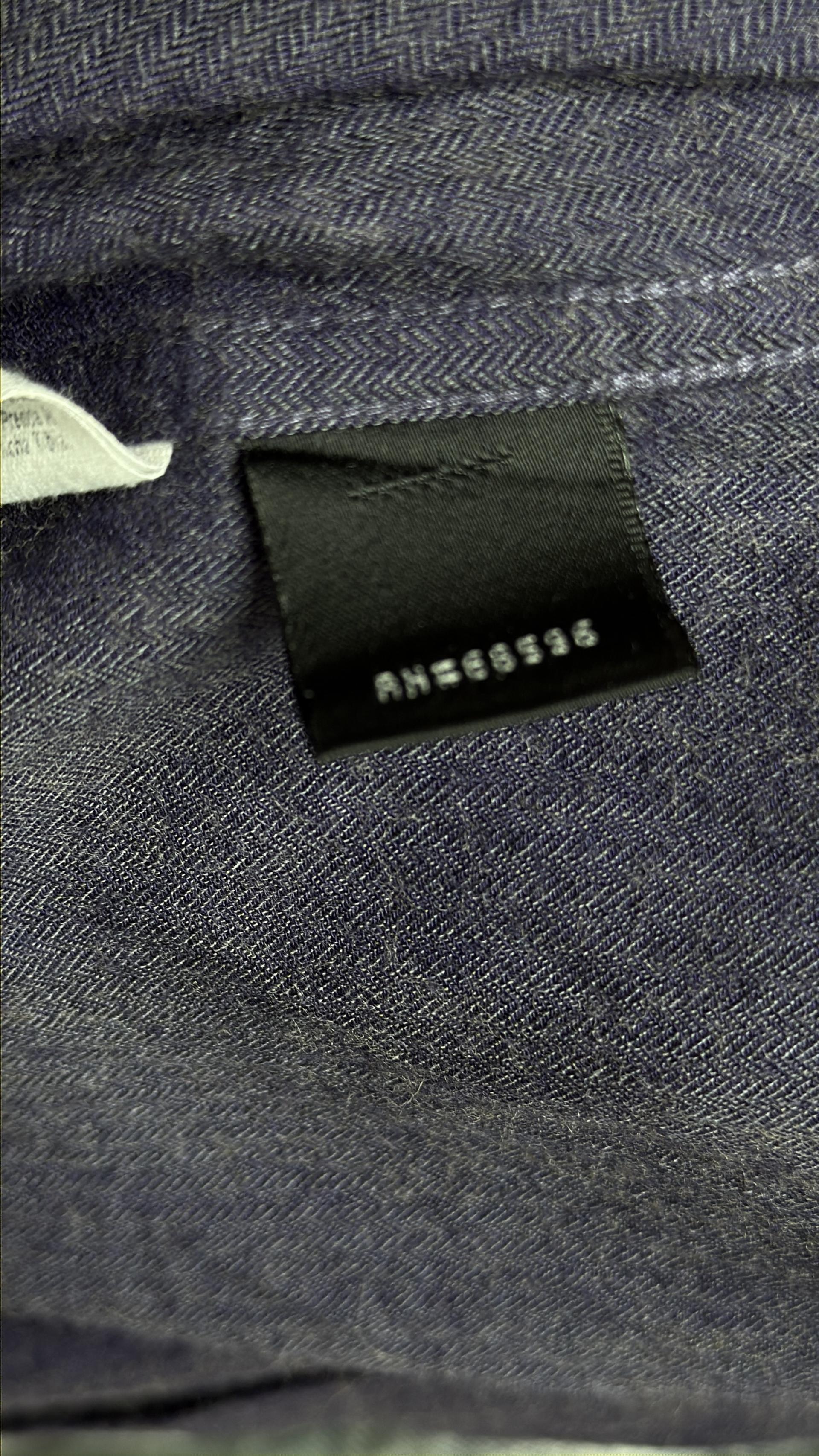 [GUCCI] Herringbone Flannel Long Sleeve Shirt (Purple Navy)
