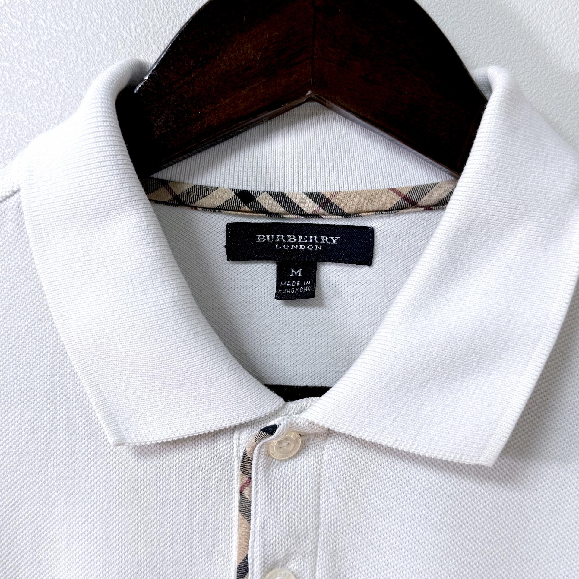 ㅣ[BURBERRY LONDON] Nova Check Piping Pique Polo Shirt