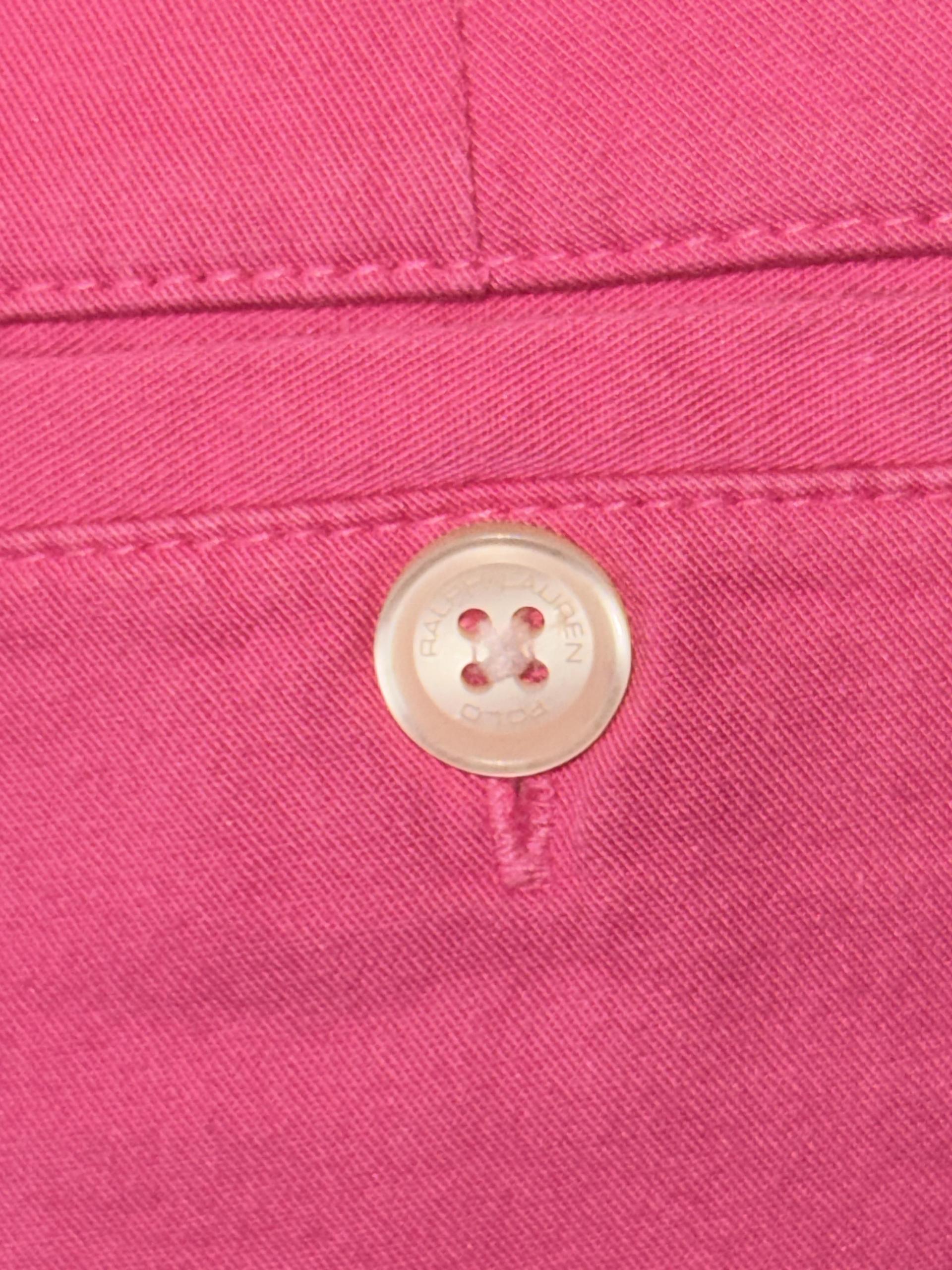 [Ralph Lauren Golf] Pink Cotton Blend Straight Trousers