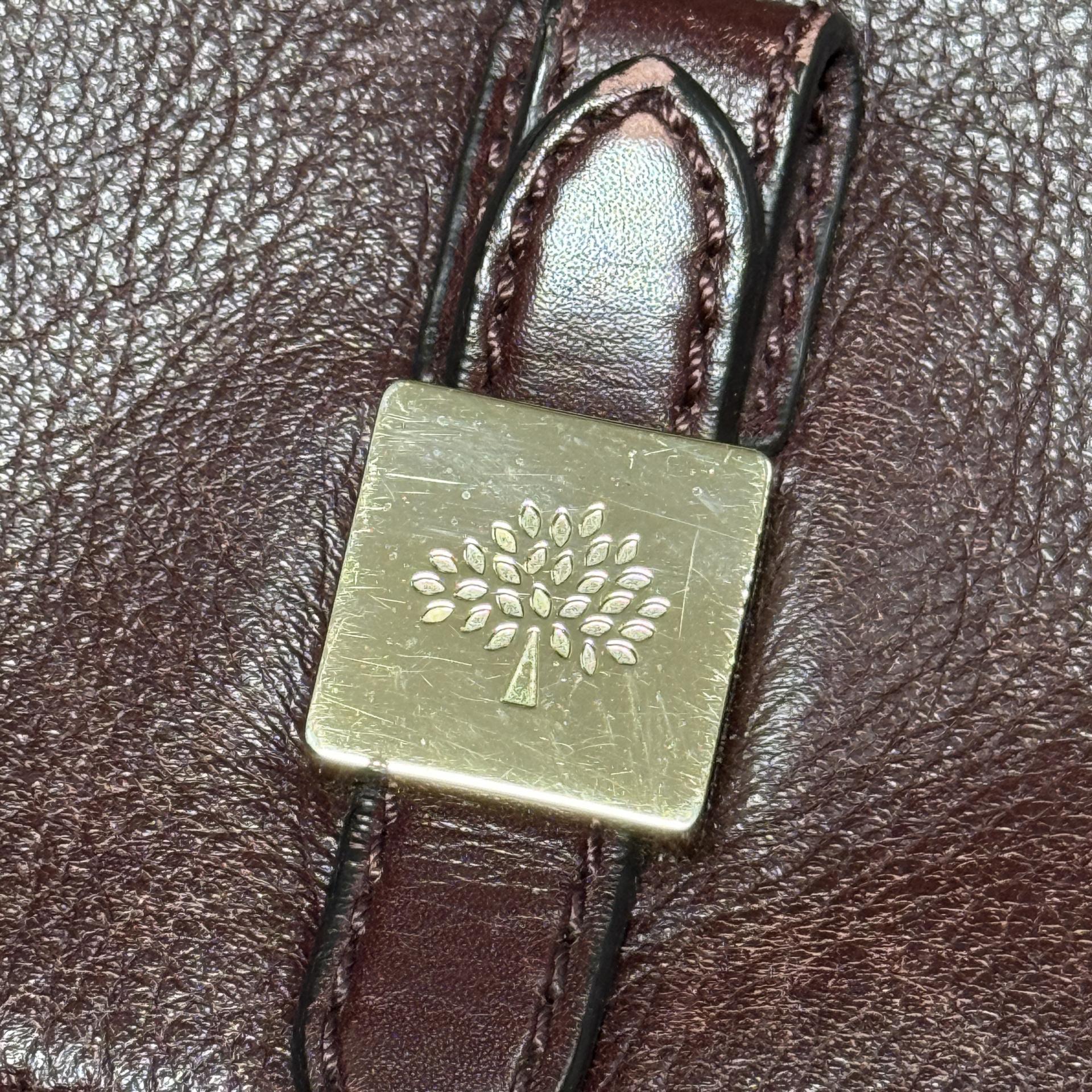[Mulberry] Leather Saddle Crossbody Shoulder Bag