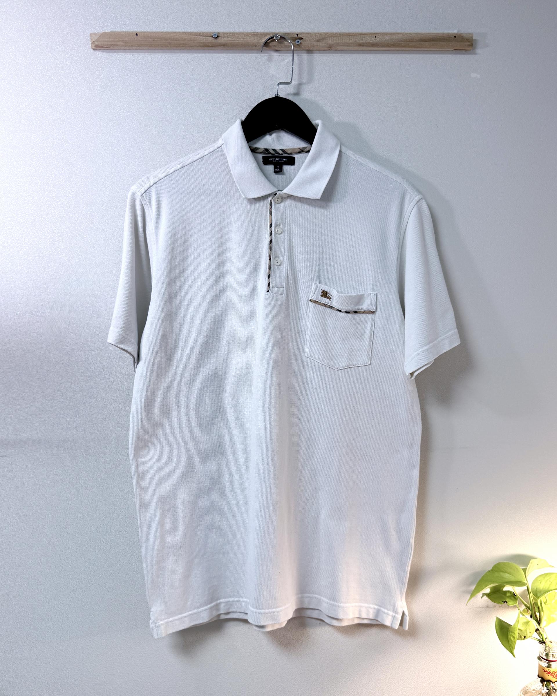 ㅣ[BURBERRY LONDON] Nova Check Piping Pique Polo Shirt