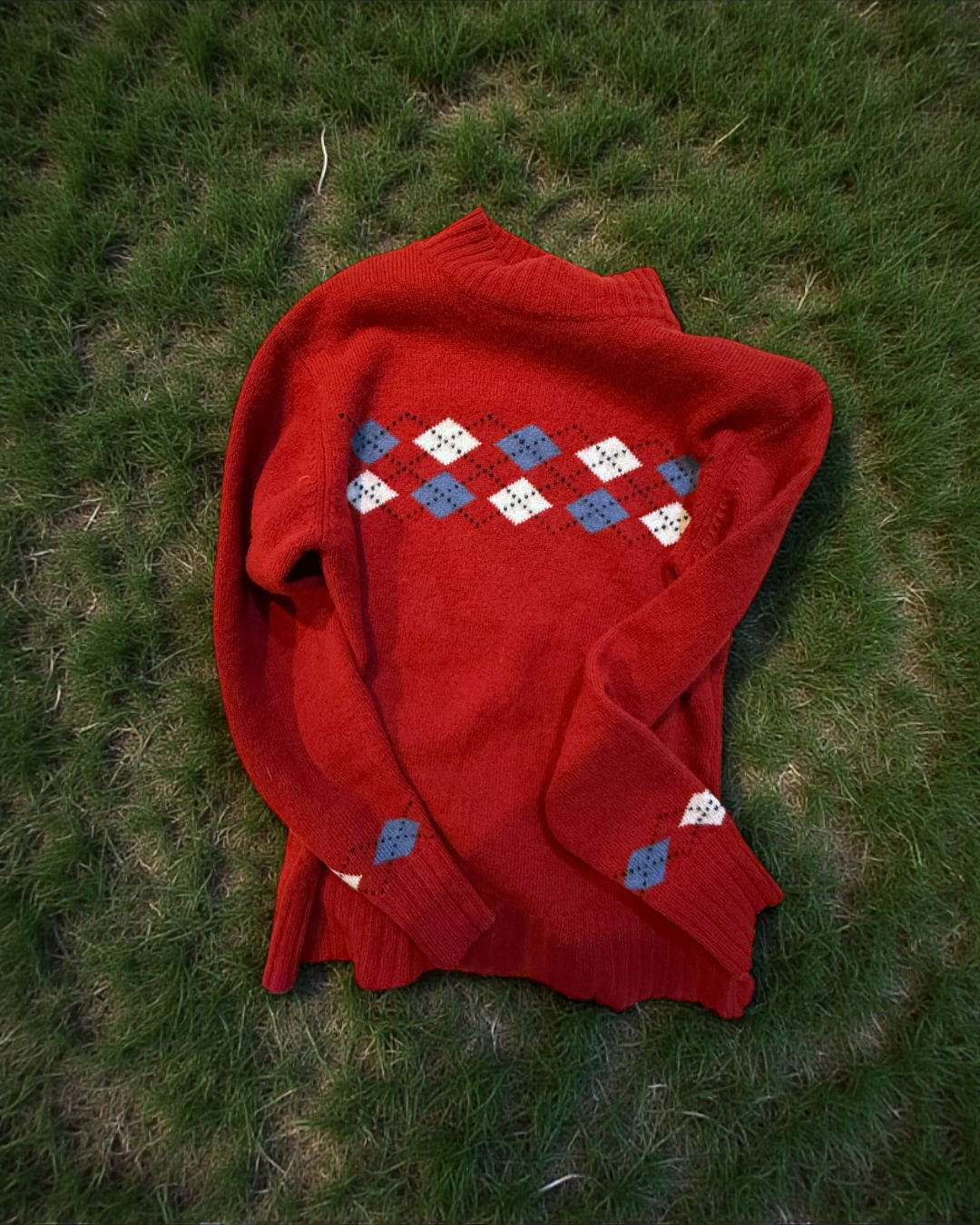 McGregor 90s Argyle Pure Wool Knit