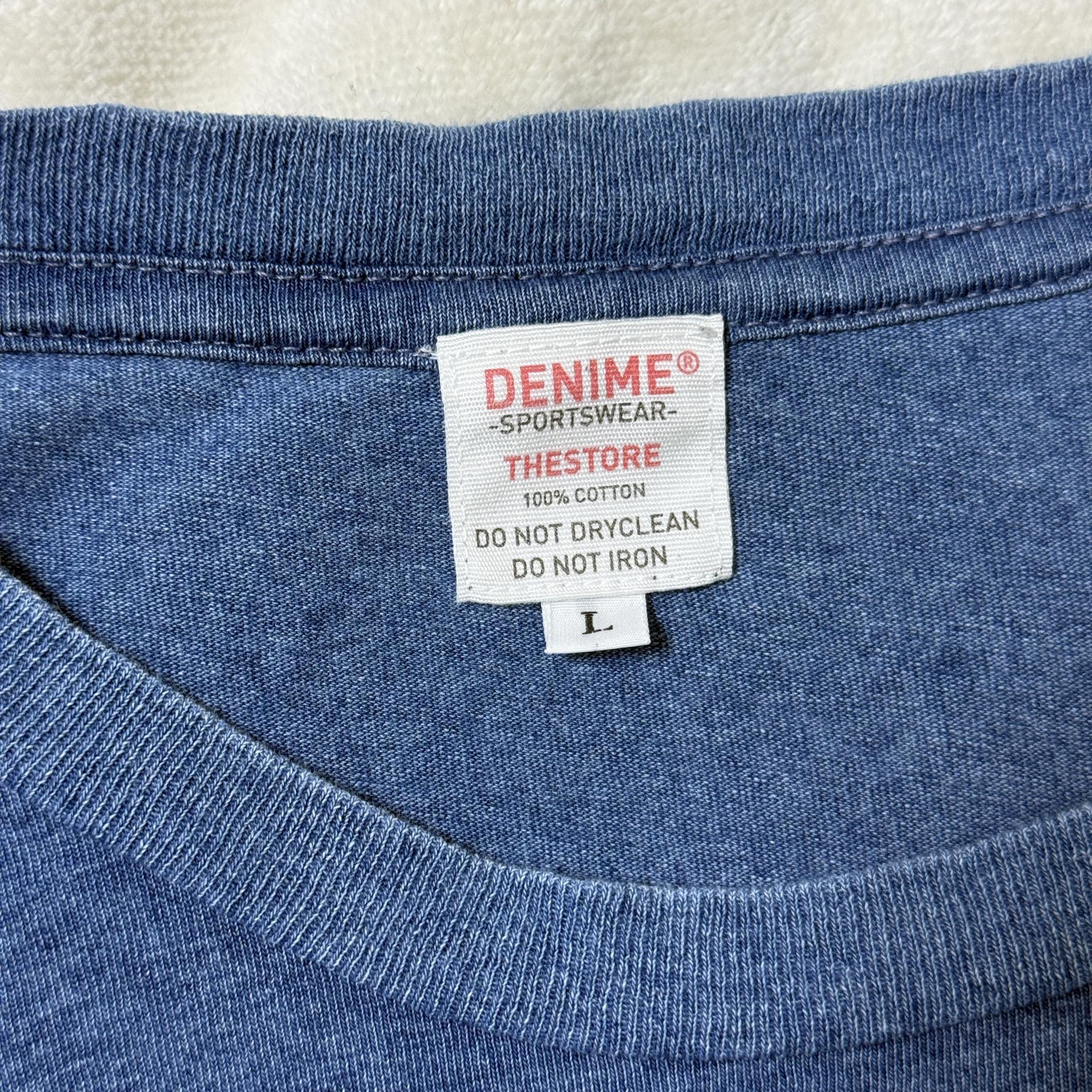 [Denime] 오리지널 리소스 그래픽 청색 블루 반팔 티셔츠
