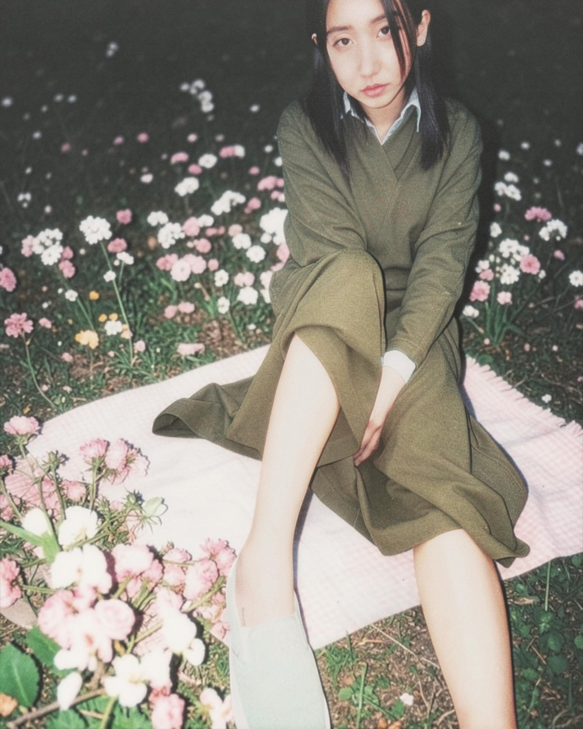 [Plantation ISSEY MIYAKE] Wool Banding Long Dress