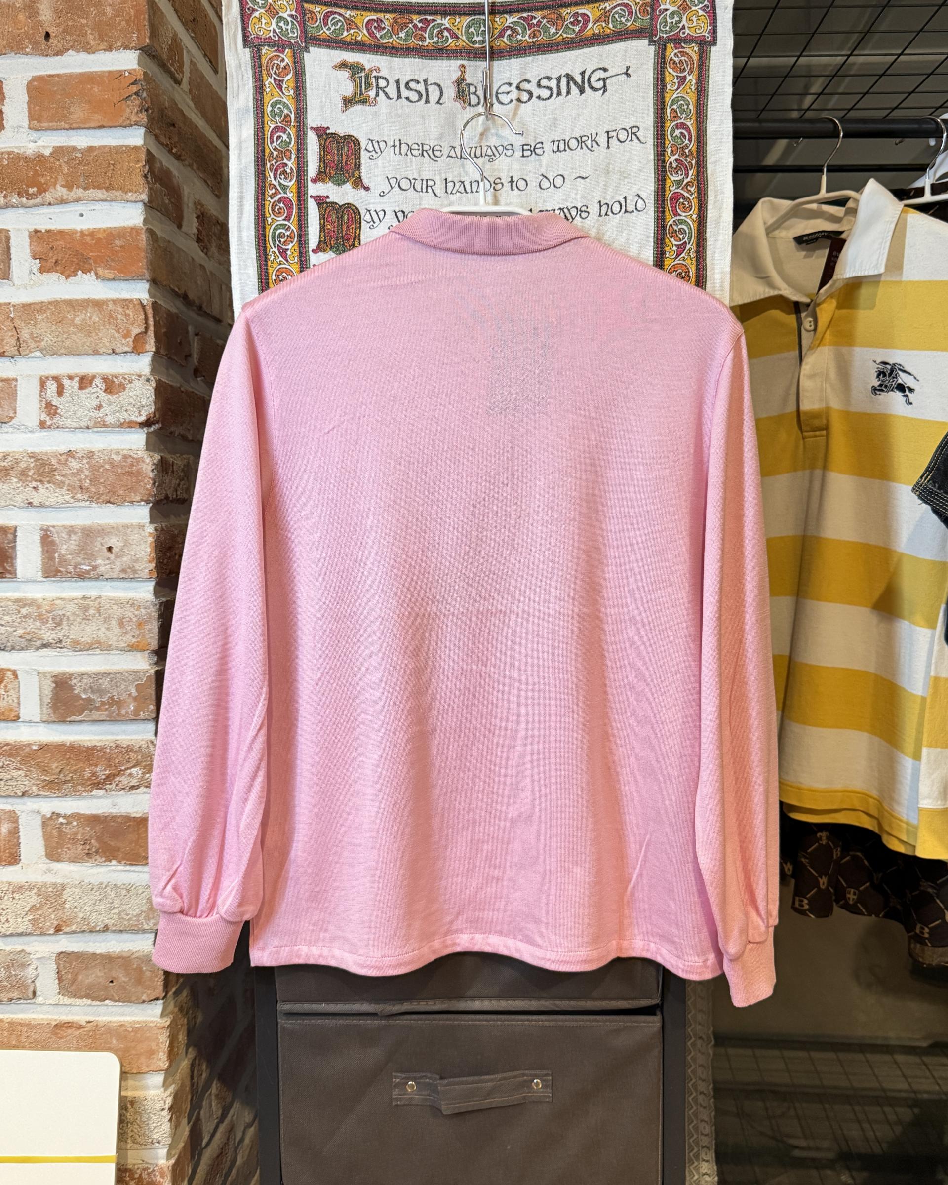 [Christian Dior SPORTS] Vintage Eiffel Tower Logo Pink Polo