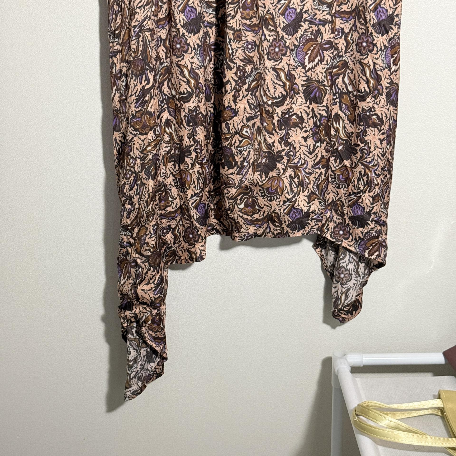 [Zadig & Voltaire] Paisley Pattern Asymmetric Long Dress