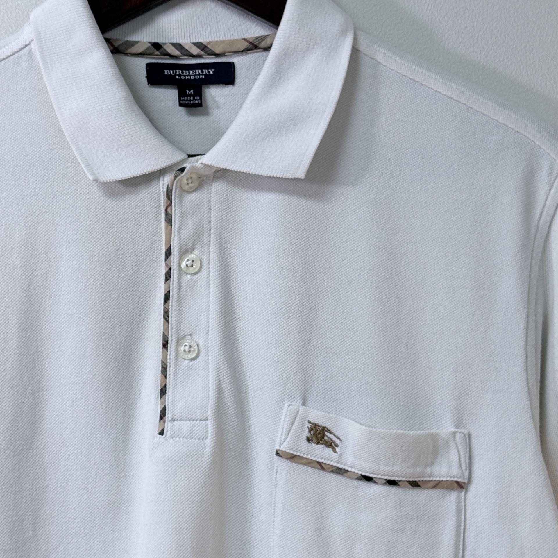 ㅣ[BURBERRY LONDON] Nova Check Piping Pique Polo Shirt