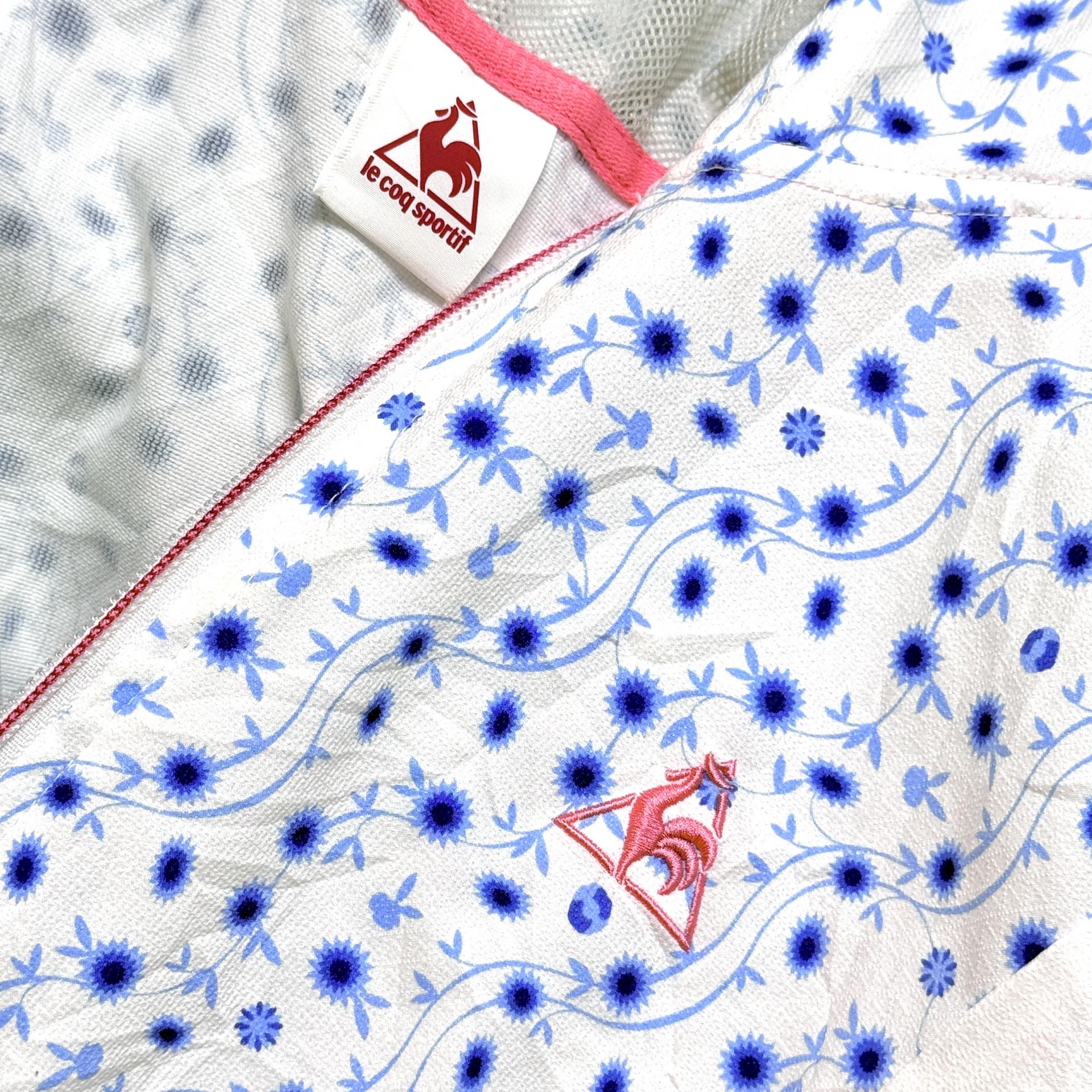 [Le Coq Sportif] 르꼬끄 플라워 그래픽 윈드브레이커 후드 집업 자켓 O (M~L)