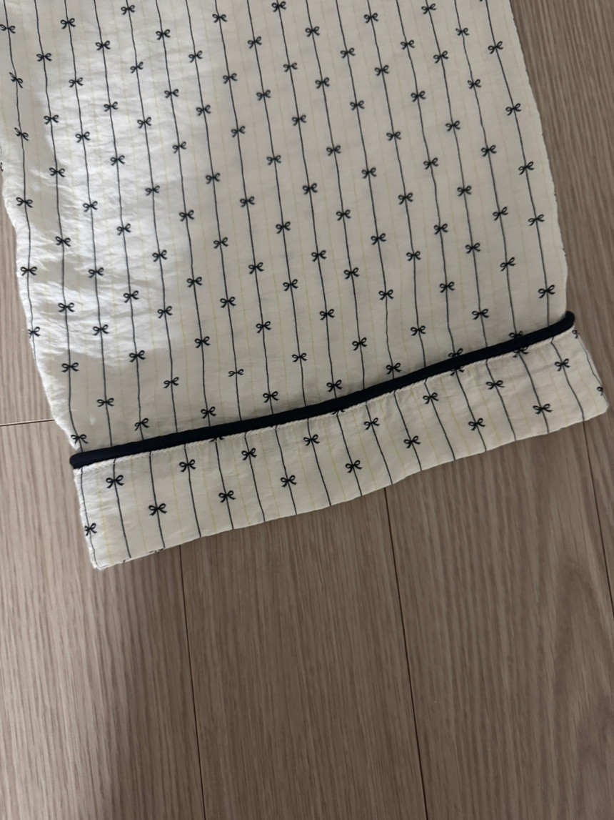 (종이패턴) 노브라 파이핑 잠옷 상의 패턴 + 바지 패턴 잠옷 만들기 도안 DIY 재료 키트 동영상제공