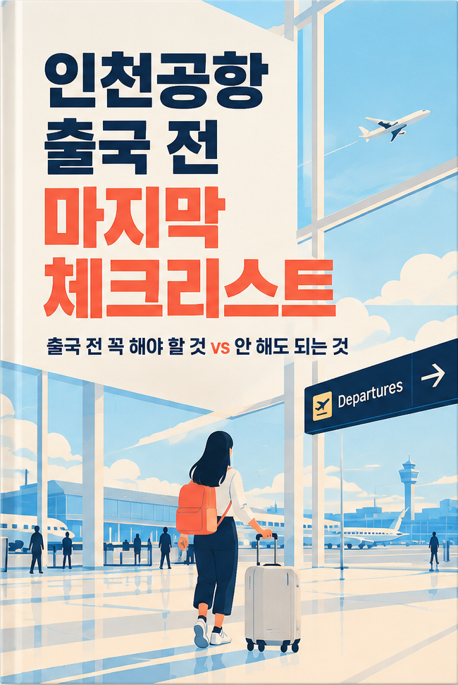 [지금만 0원][평생 소장] 인천공항 출국 전 마지막 체크리스트