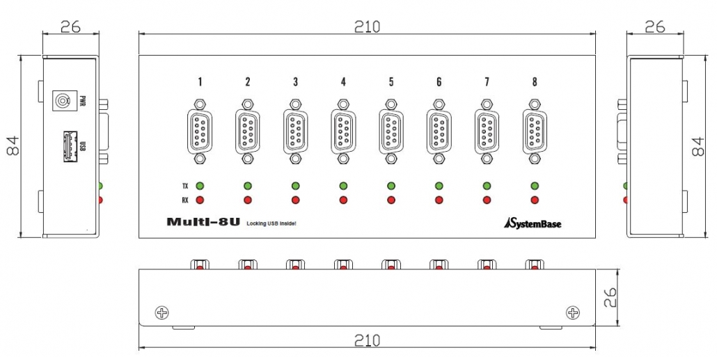Multi-8/USB COMBO