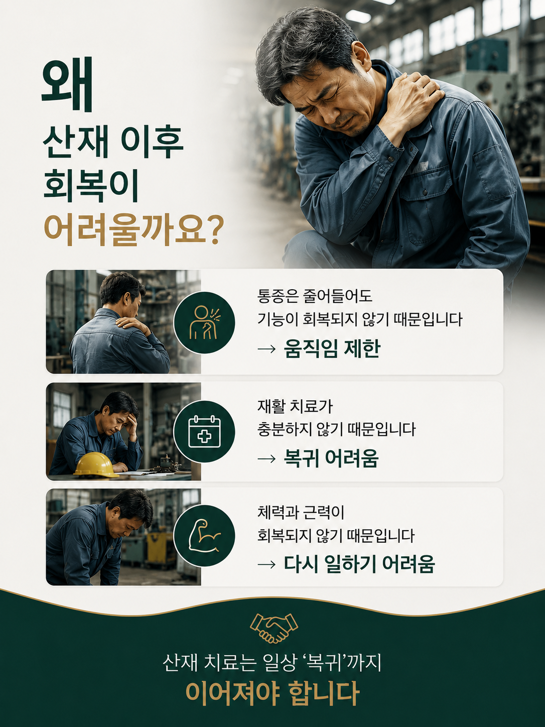 산재 회복 문제