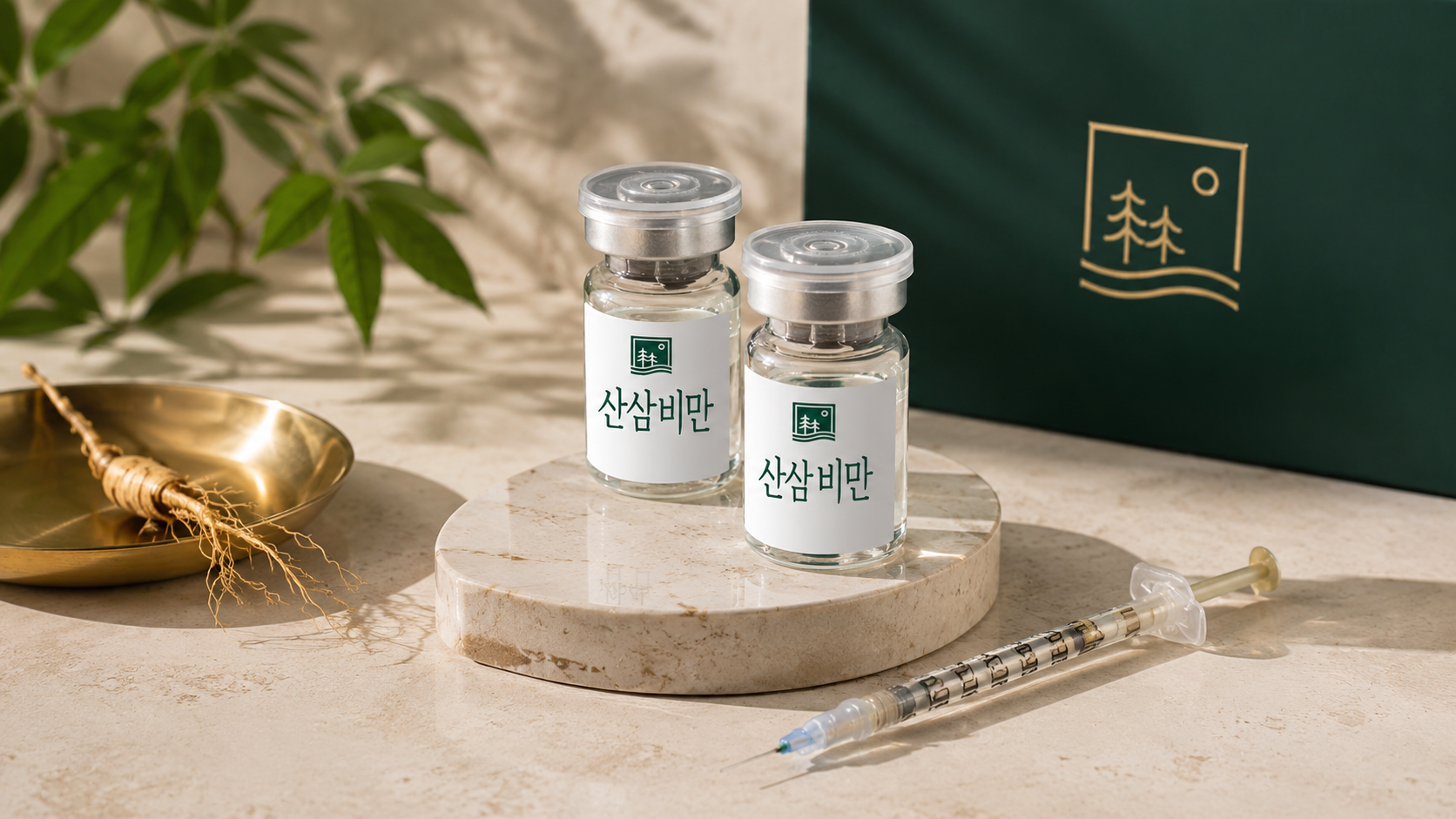 산삼비만약침