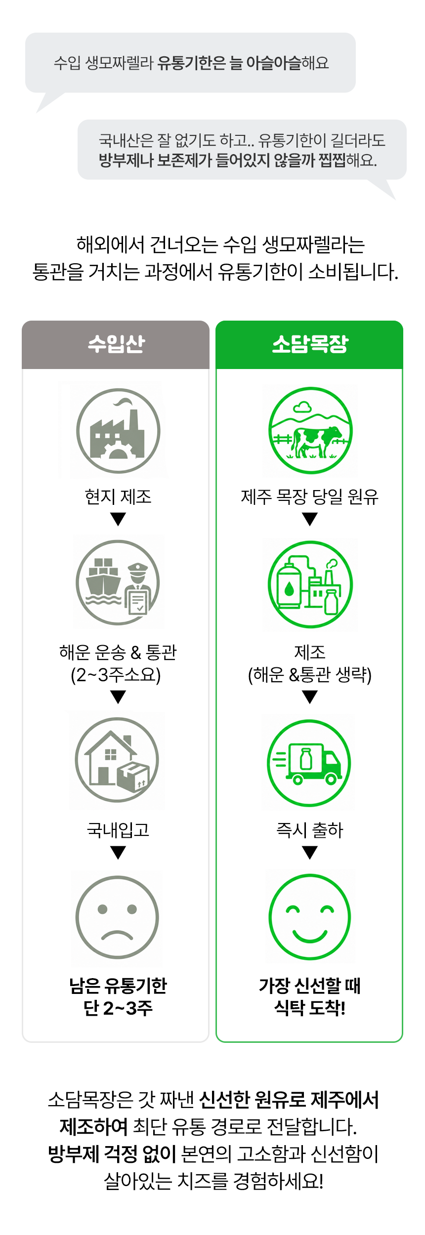 제주 생모짜렐라 치즈 300g, 2개