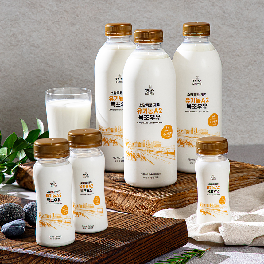 제주 유기농A2 목초우유 750ml, 3개