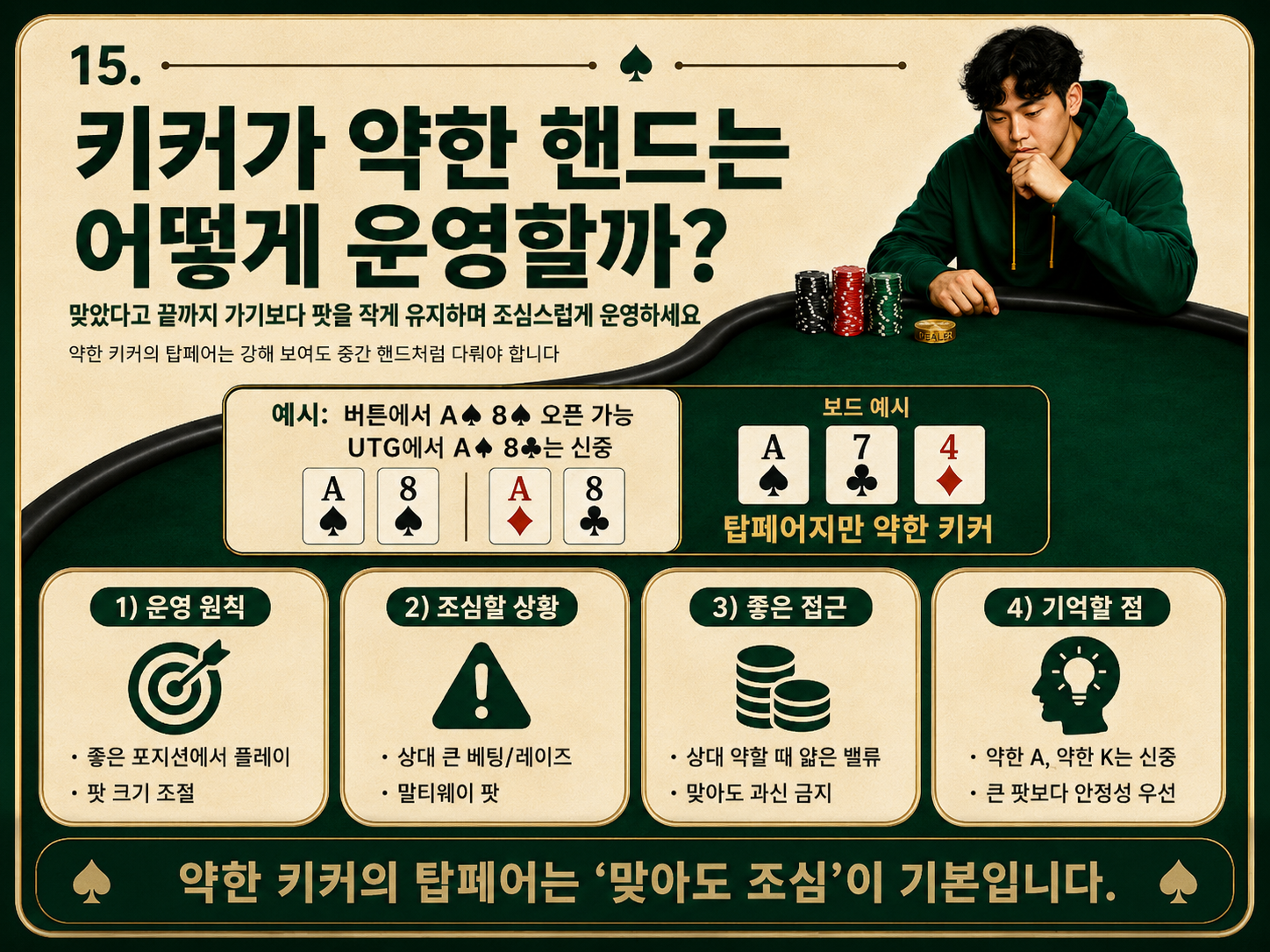 키커가 약한 핸드는 어떻게 운영할까.png