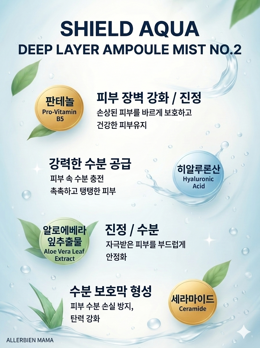 쉴드 아쿠아 딥레이어 앰플 미스트 NO.2