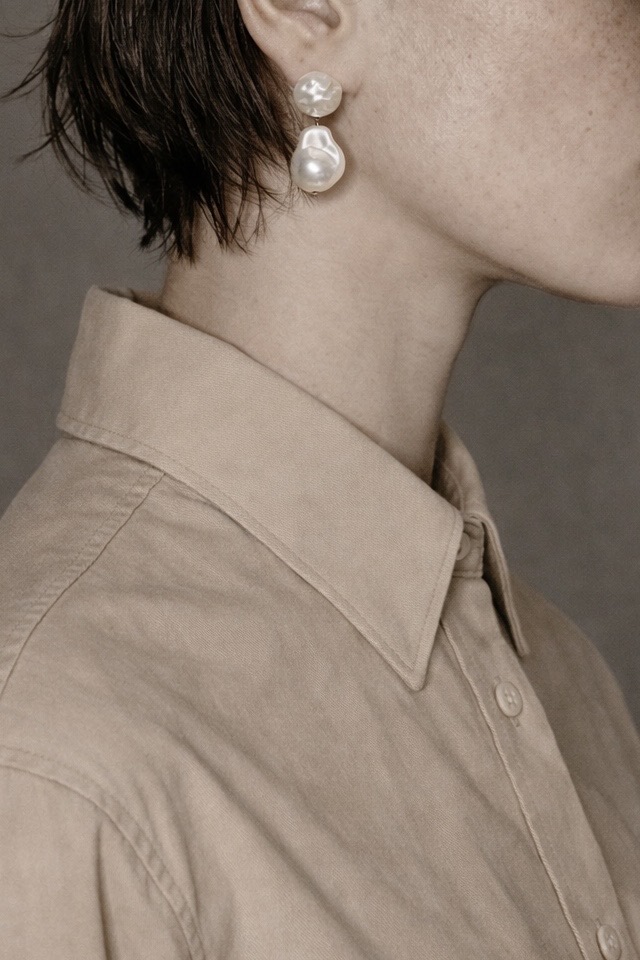 바이메이커 오블리크 펄 이어링 Oblique Pearl Earrings