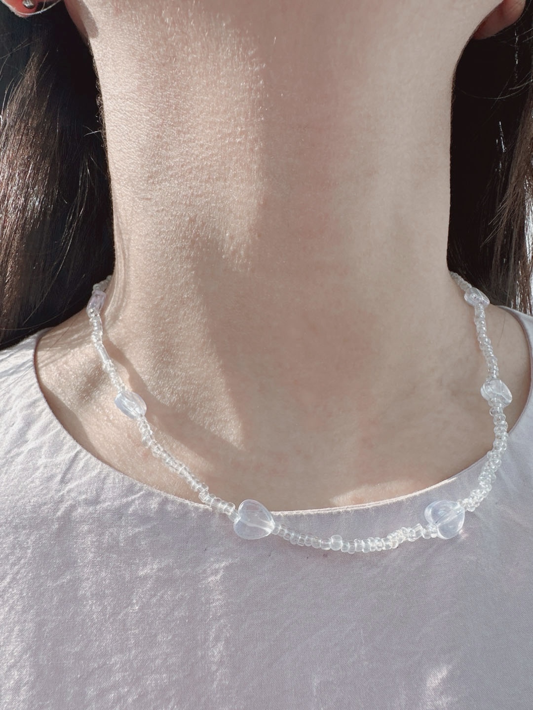 바이메이커 오팔 글로우 하트 목걸이 Opal Glow Heart Necklace