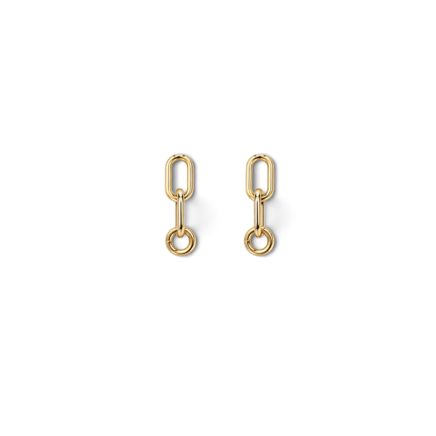 바이메이커 믹스 링크 드롭 이어링_골드 Mixed Link Drop Earrings_gold