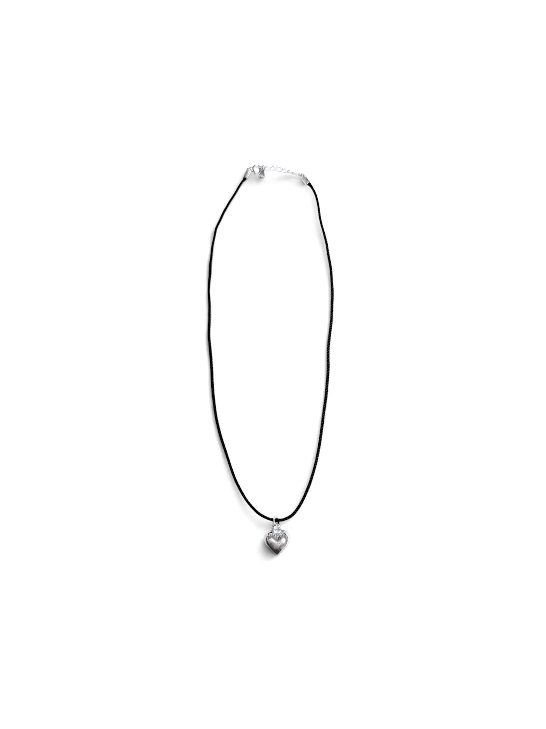 바이메이커 실버 하트 코드 목걸이 Silver Heart Cord Necklace 925