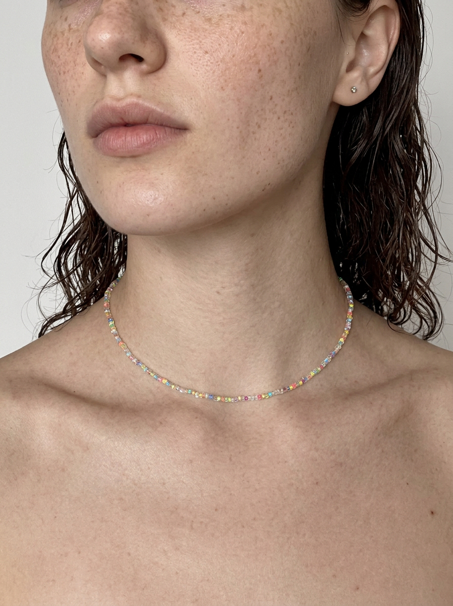 바이메이커 컬러 비즈 초커 목걸이 Instinct Beads Necklace