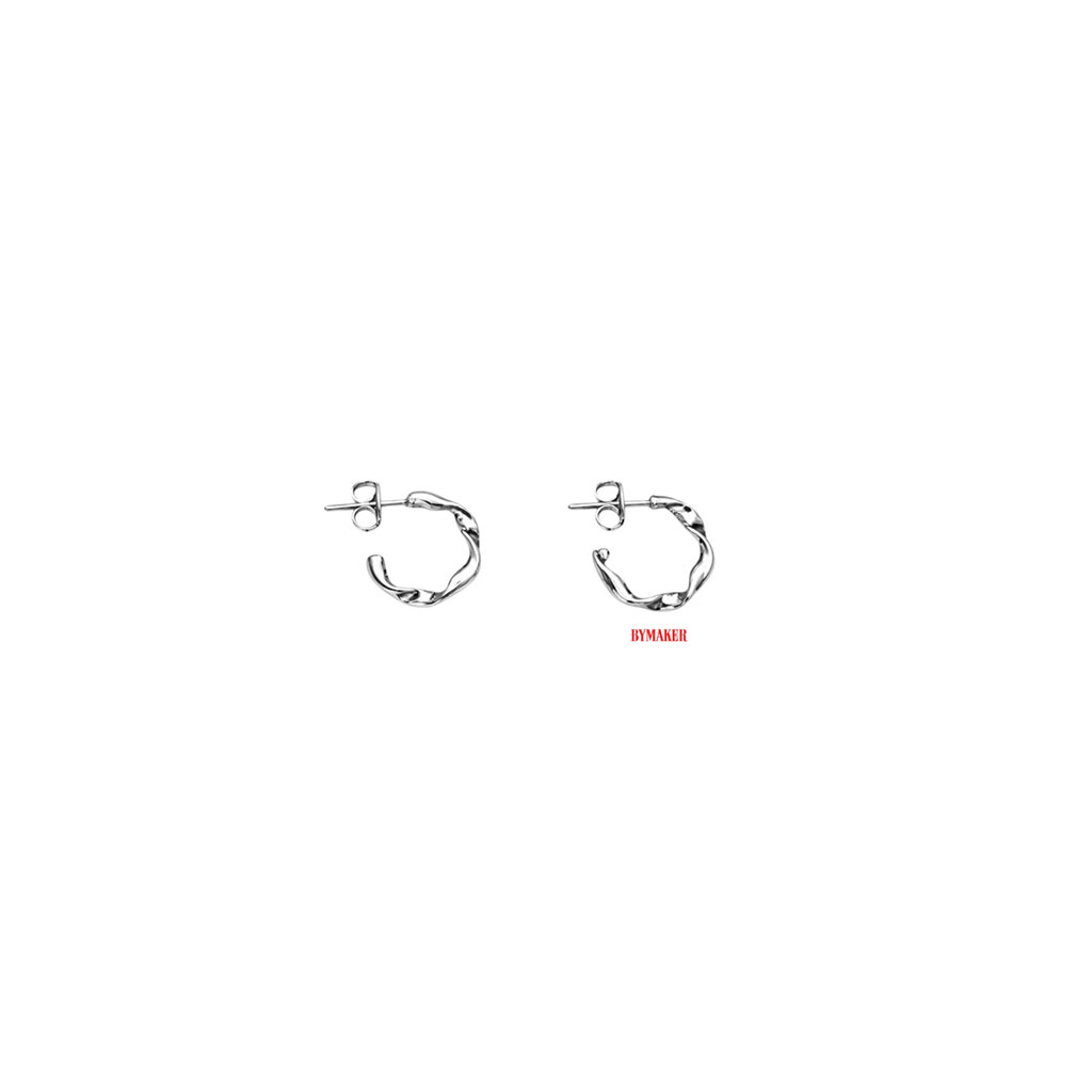 바이메이커 트위스트 미니 링 이어링 Twist Mini Hoop Earrings